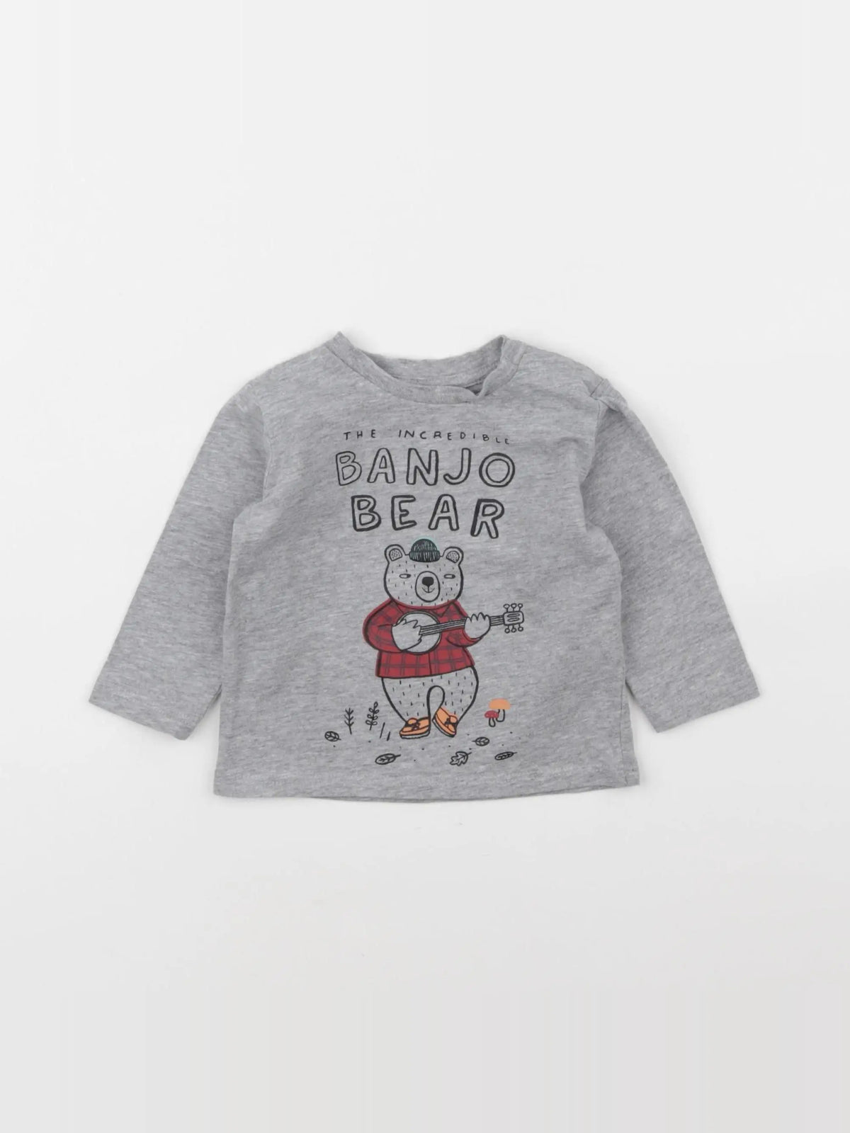 Boutchou - tee-shirt gris - 6 mois