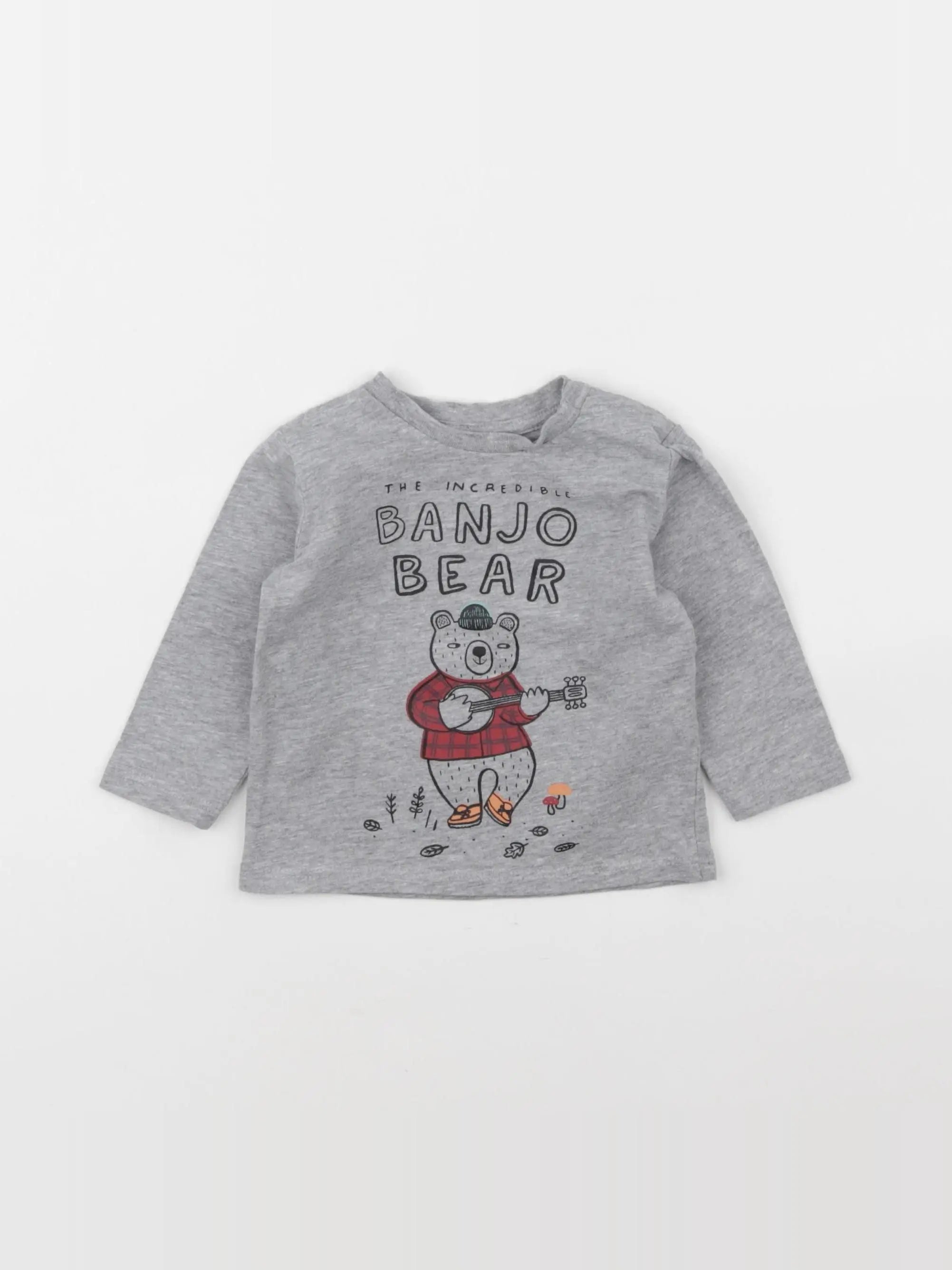Boutchou - tee-shirt gris - 6 mois