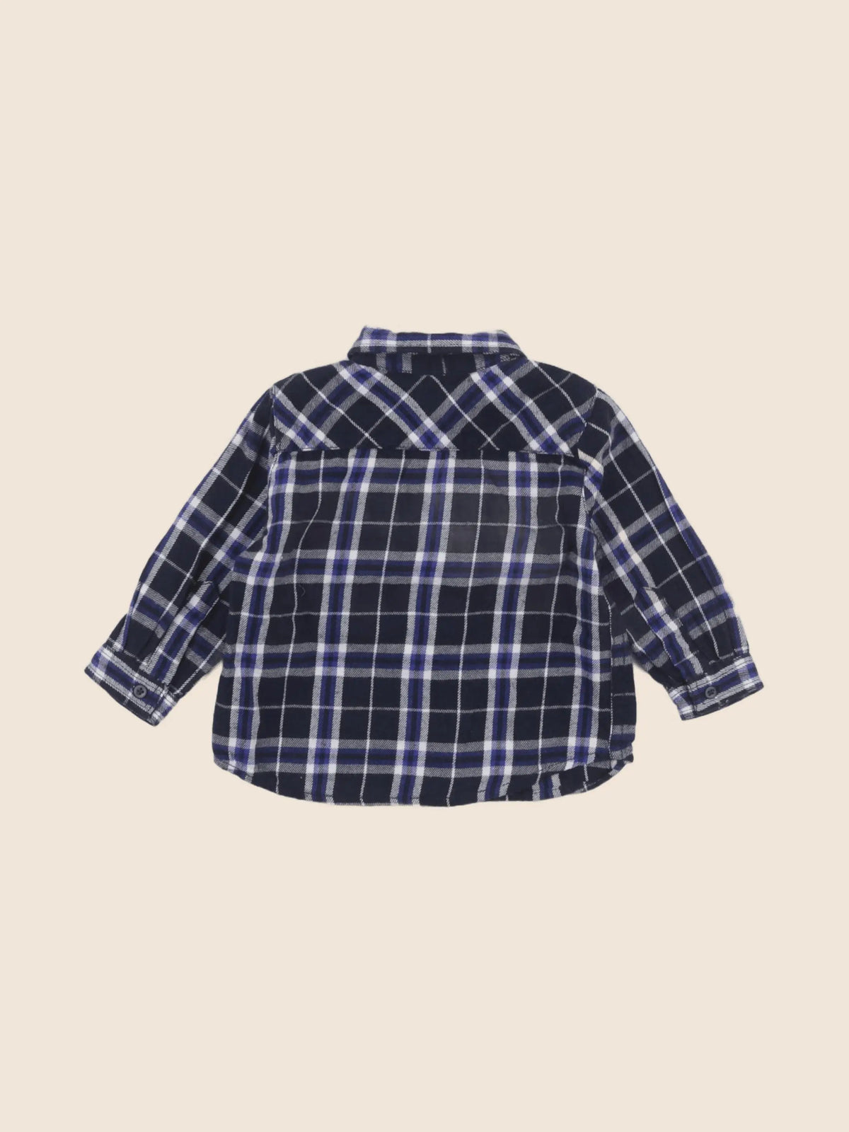 Boutchou - chemise bleu - 6 mois