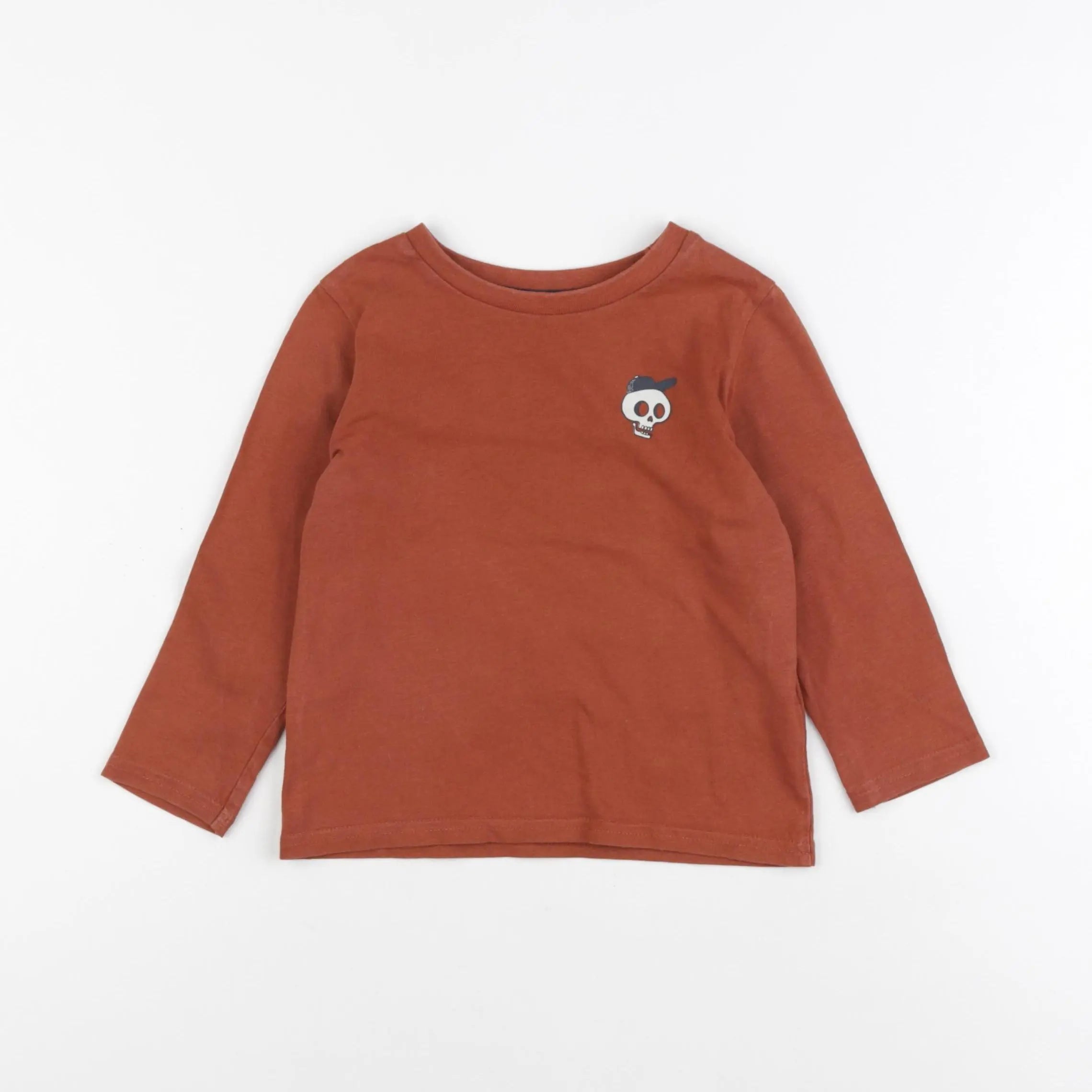Vertbaudet - tee-shirt marron - 3 ans