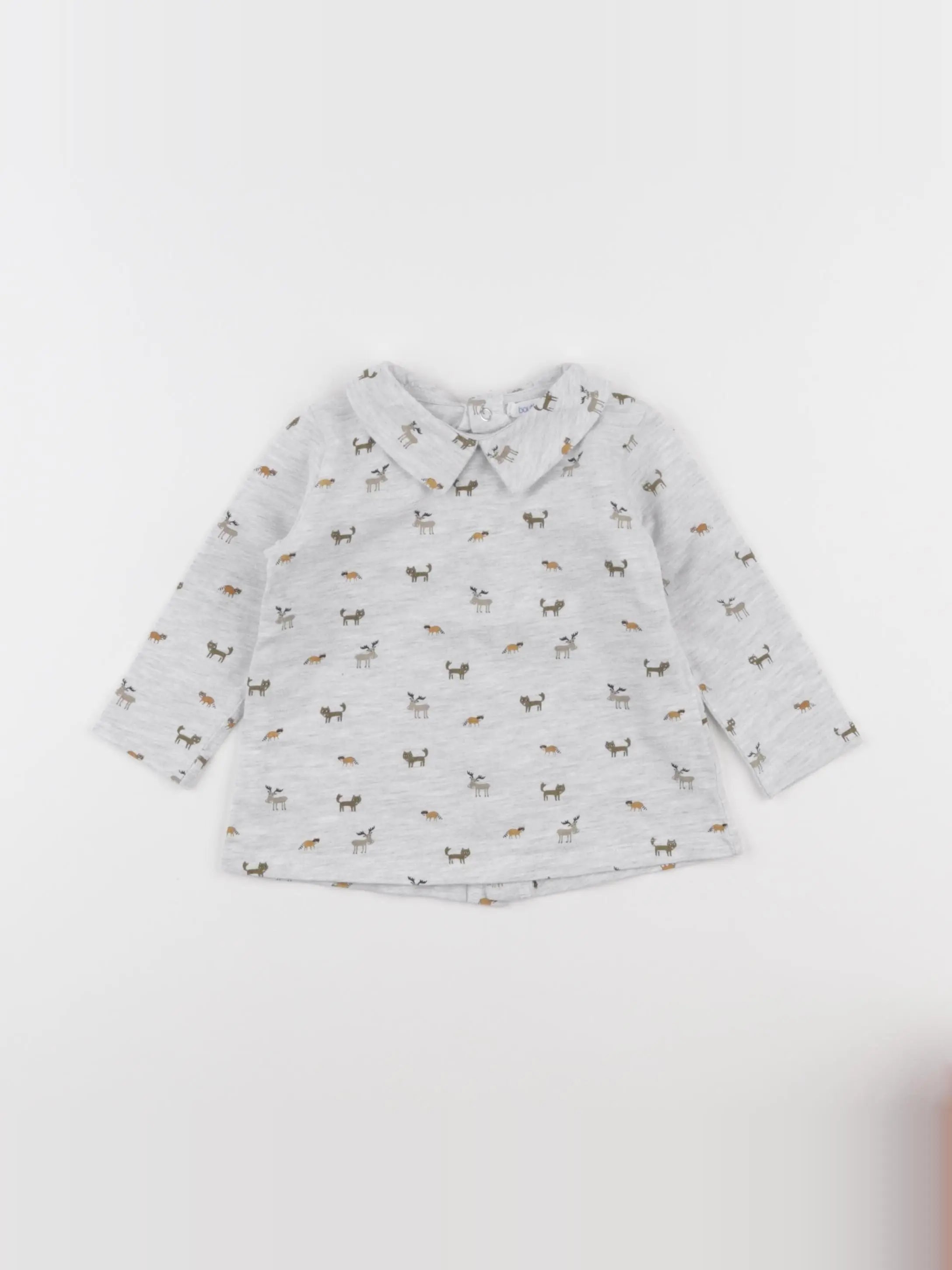 Boutchou - tee-shirt gris - 12 mois