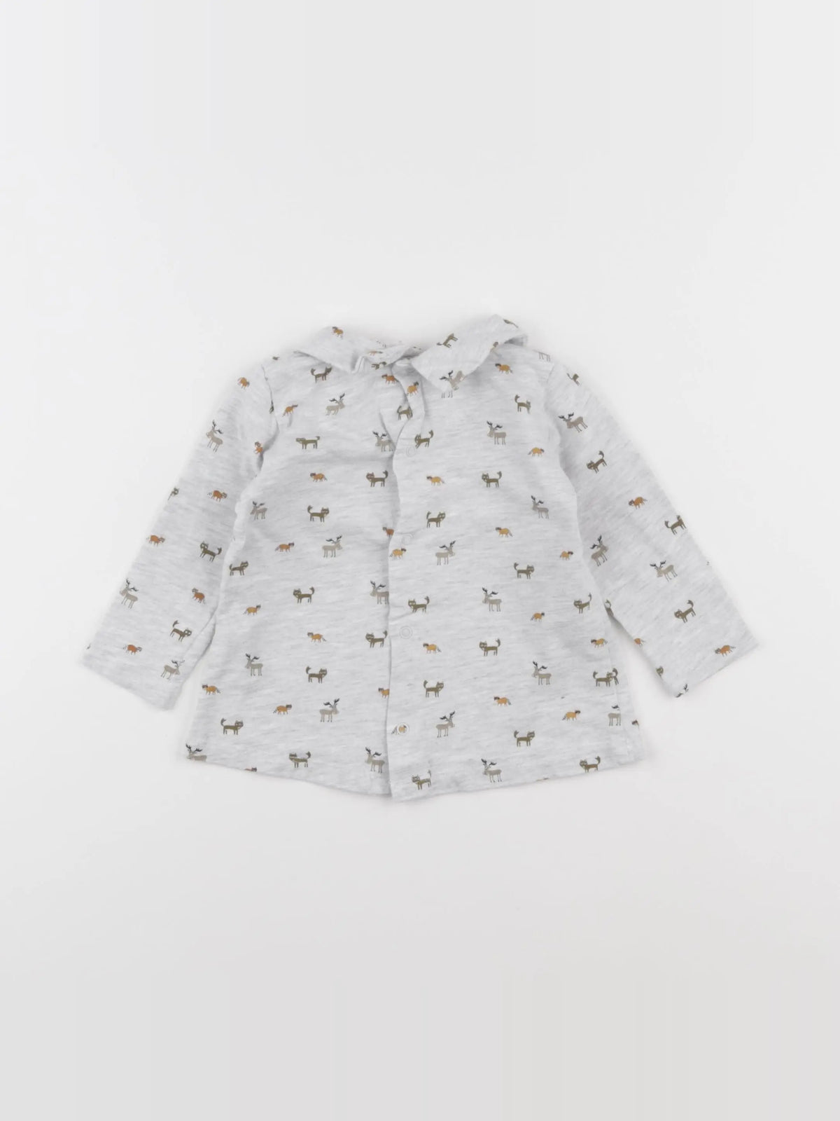 Boutchou - tee-shirt gris - 12 mois