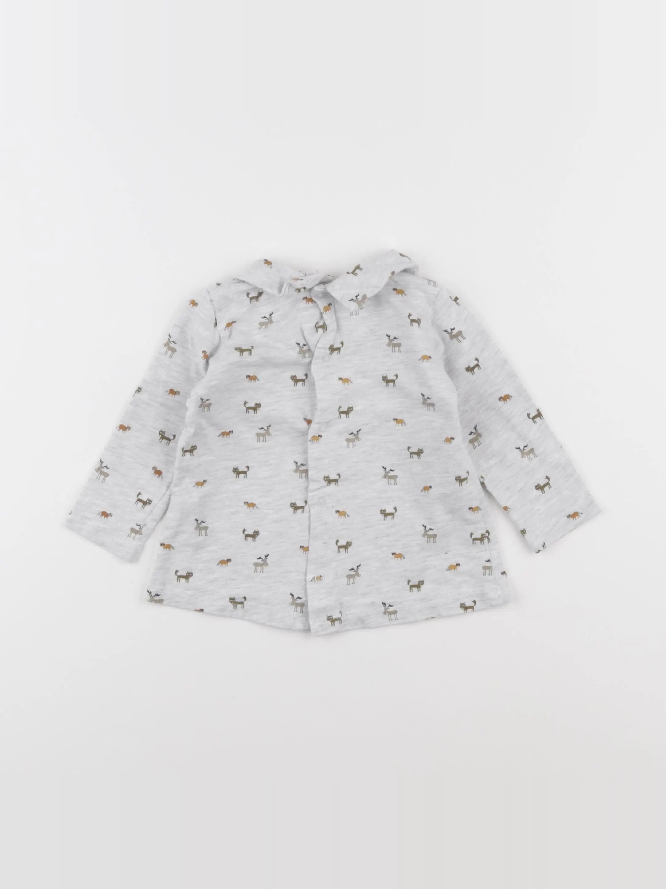 Boutchou - tee-shirt gris - 12 mois