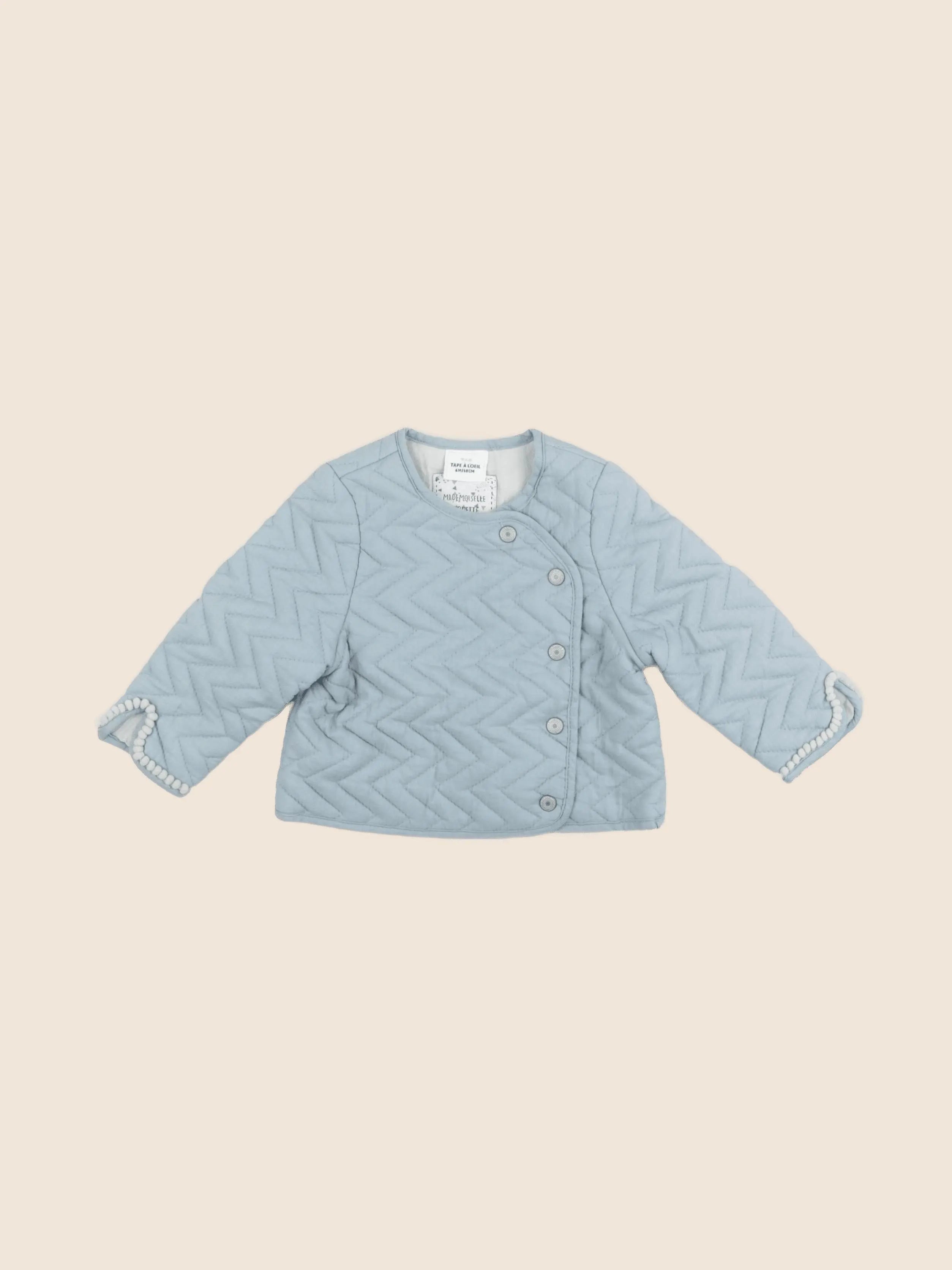 Tape à l'oeil - gilet bleu - 6 mois