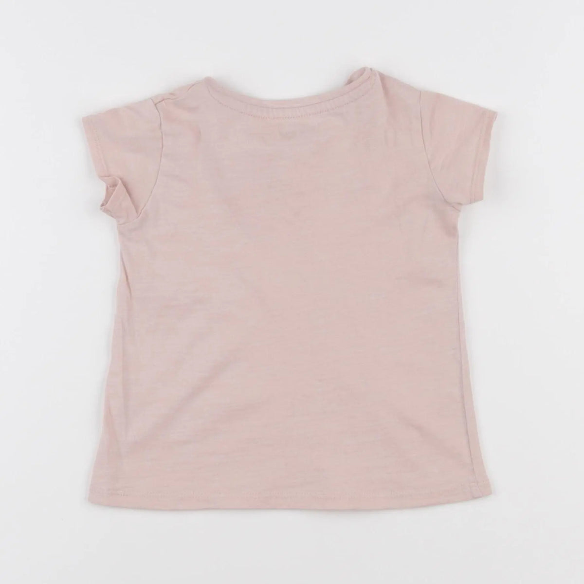 Vertbaudet - tee-shirt rose, or - 2 ans