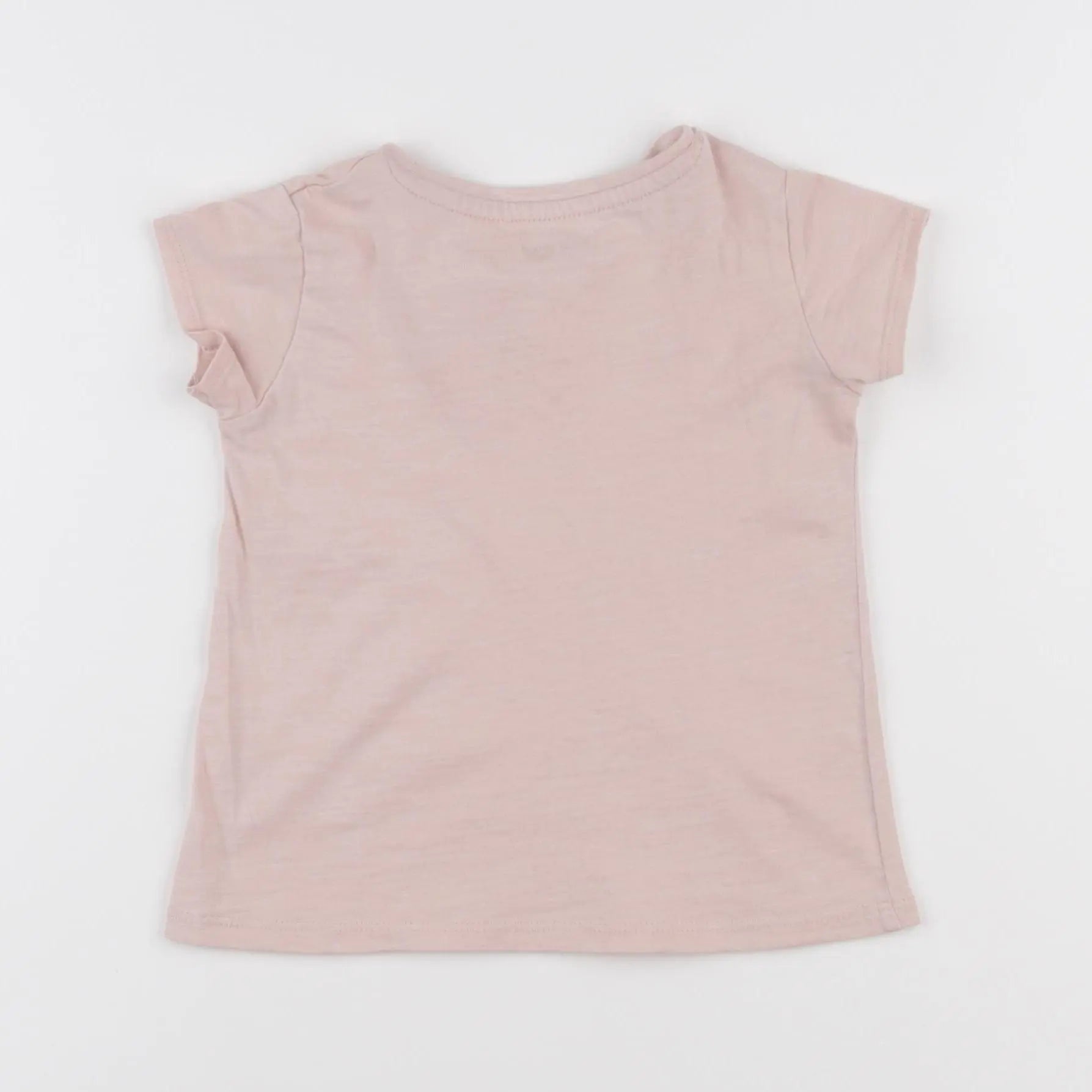 Vertbaudet - tee-shirt rose, or - 2 ans