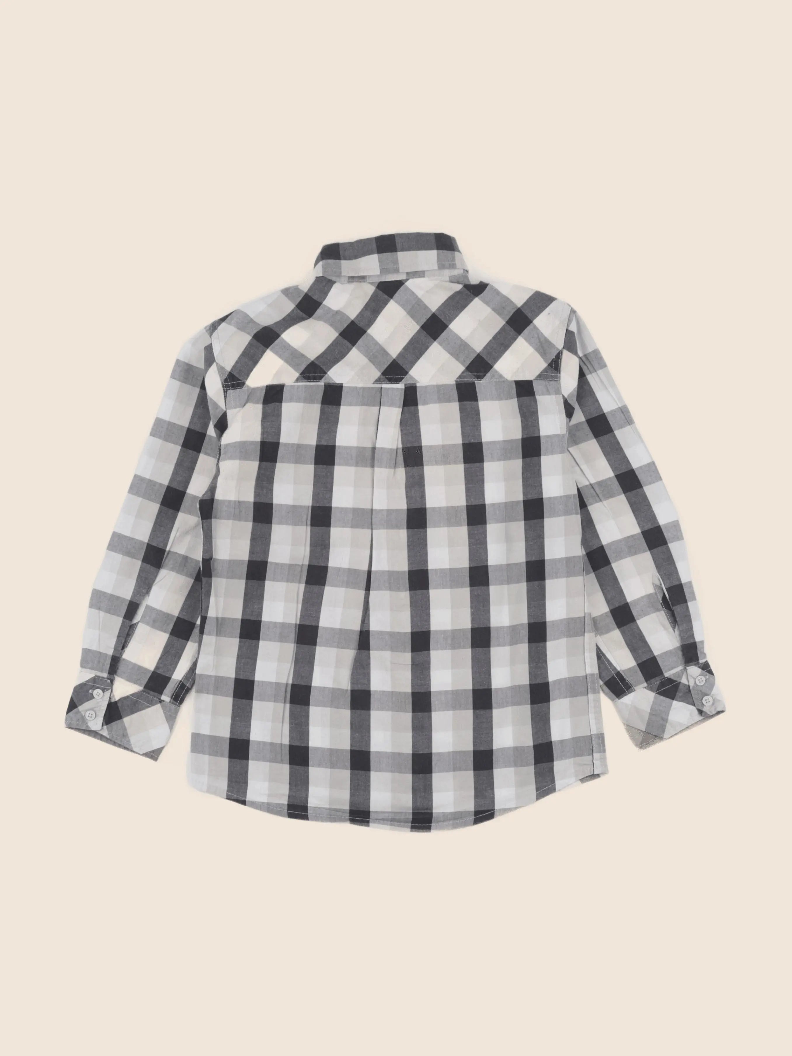 Vertbaudet - chemise gris - 6 ans