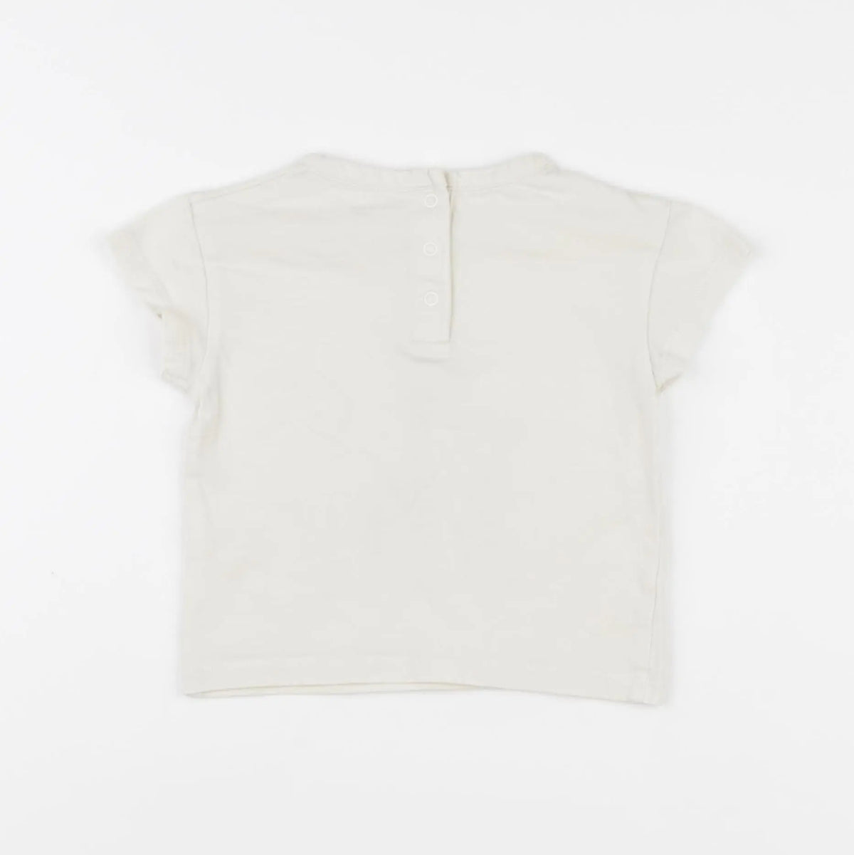 Vertbaudet - tee-shirt beige - 12 mois