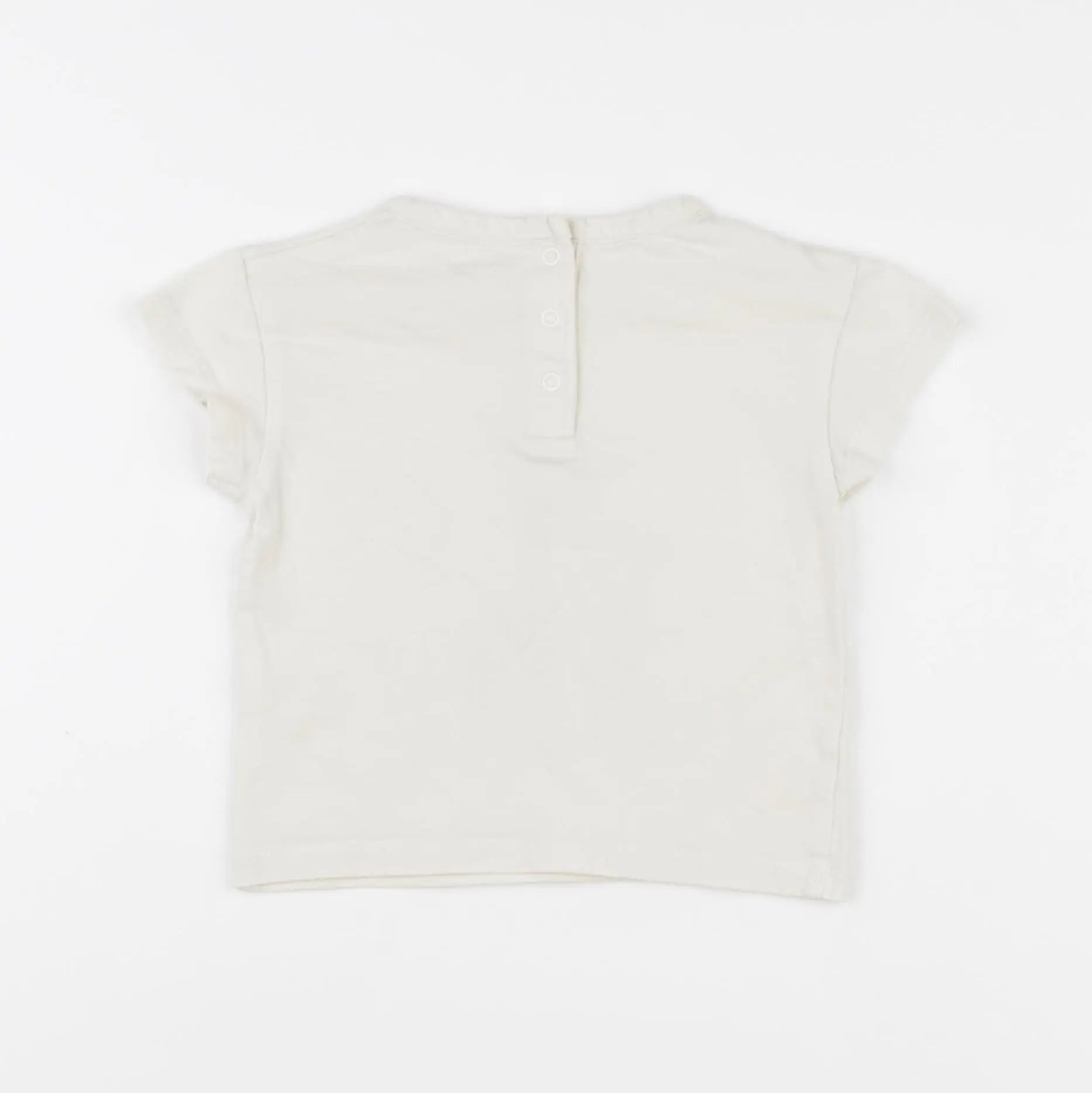Vertbaudet - tee-shirt beige - 12 mois