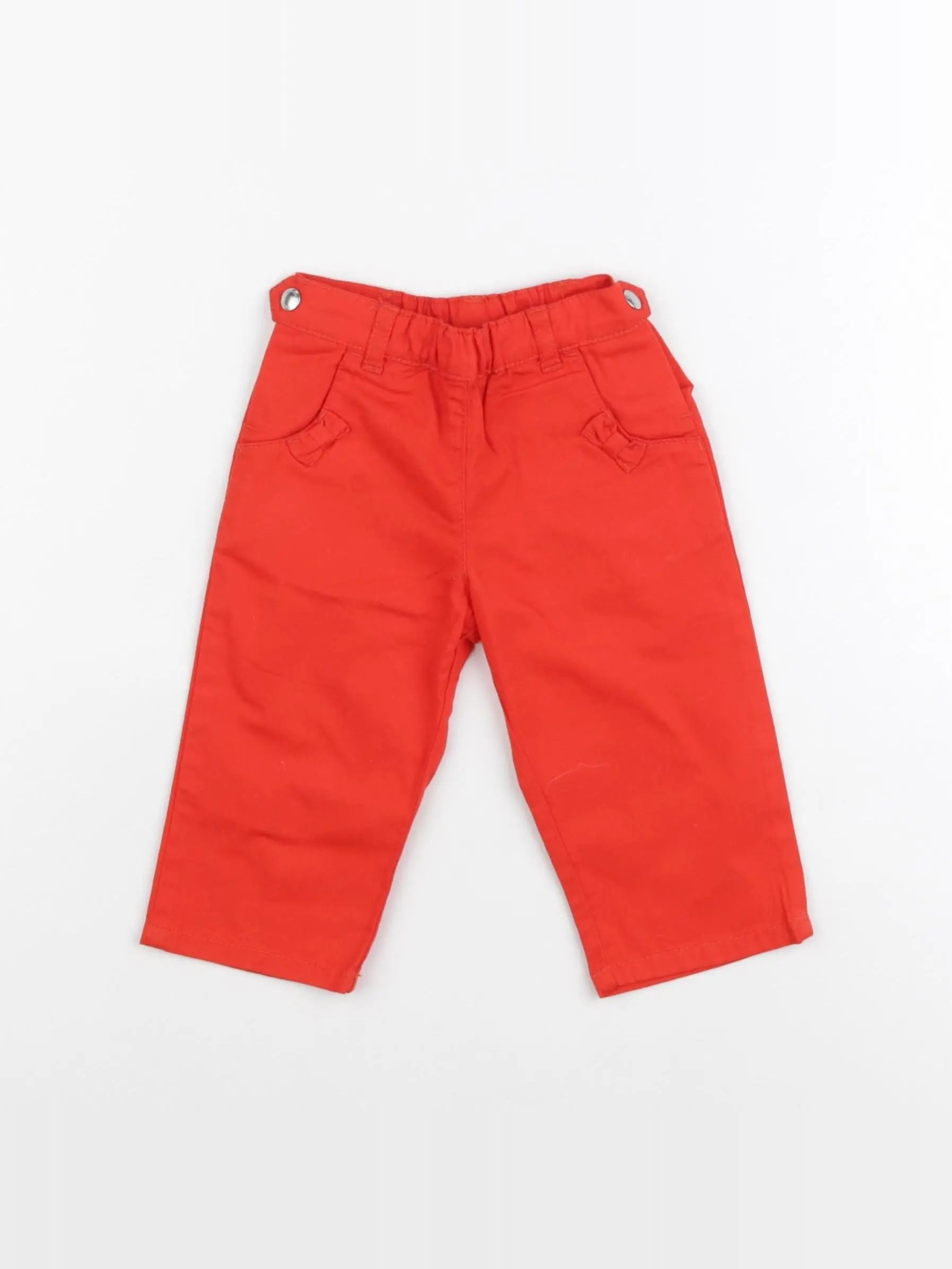 Petit Bateau - pantalon rouge - 6 mois