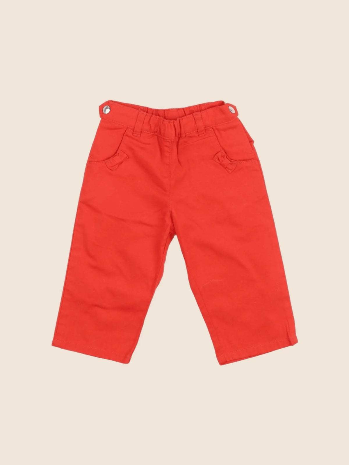 Petit Bateau - pantalon rouge - 6 mois