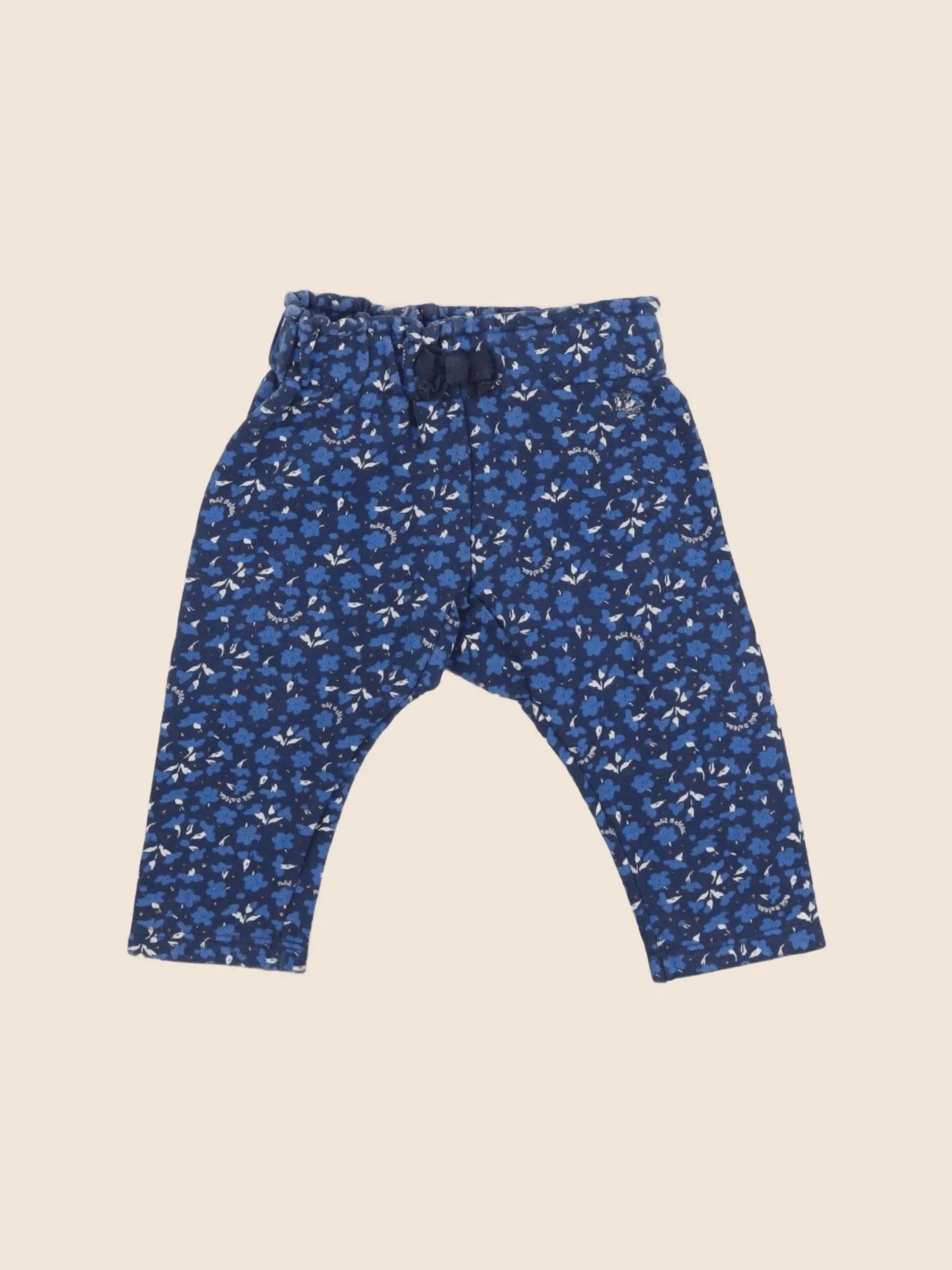 Petit Bateau - jogging bleu - 6 mois