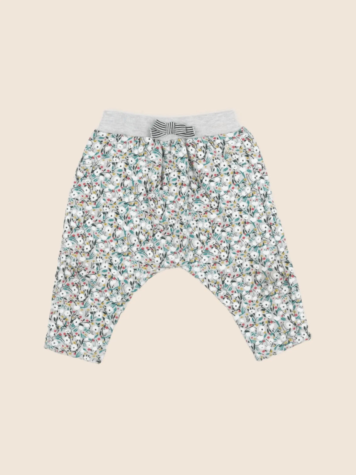 Petit Bateau - sarouel gris - 6 mois