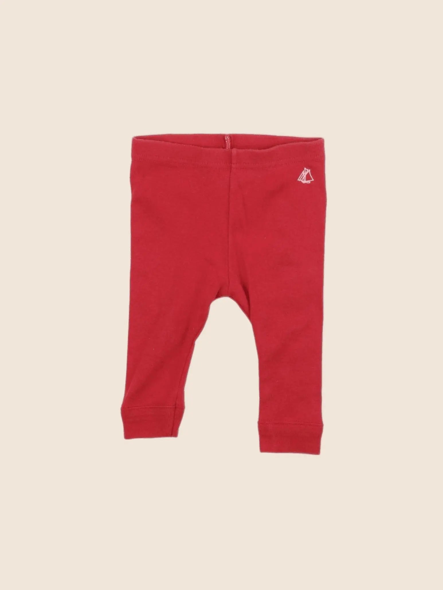 Petit Bateau - legging rouge - 3 mois