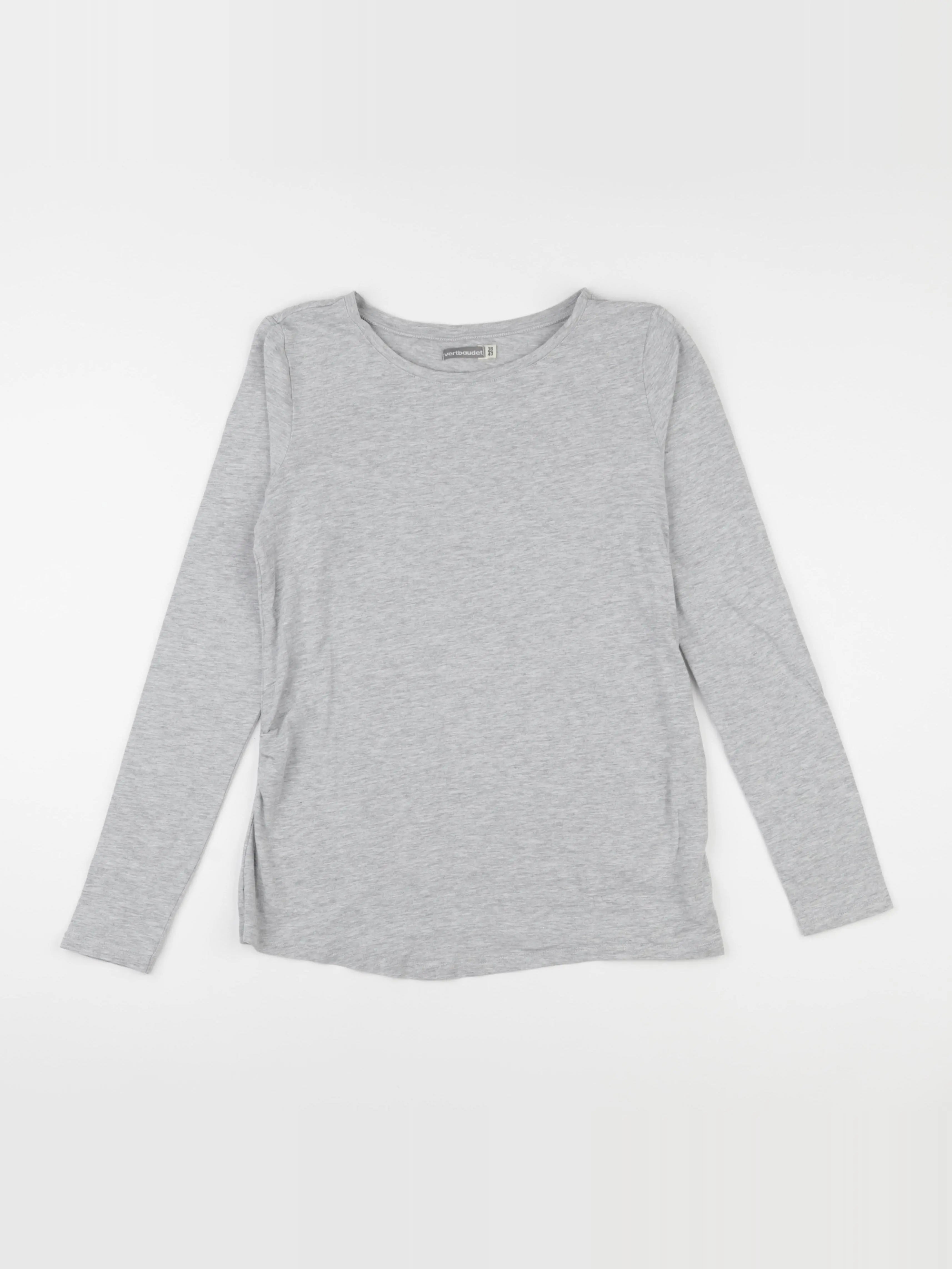 Vertbaudet - tee-shirt grossesse gris - 38 à 40