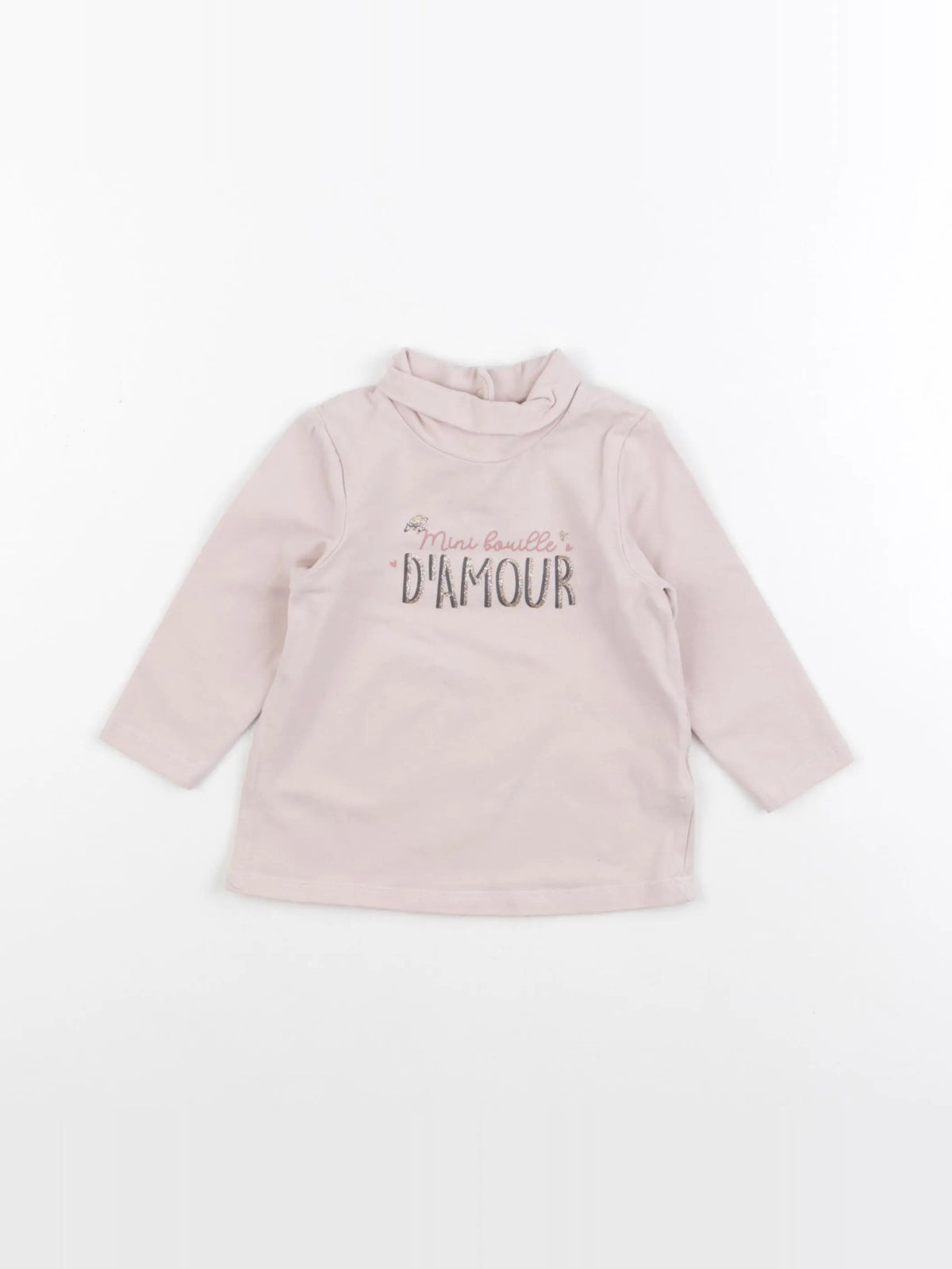 Tape à l'oeil - sous-pull rose - 12 mois