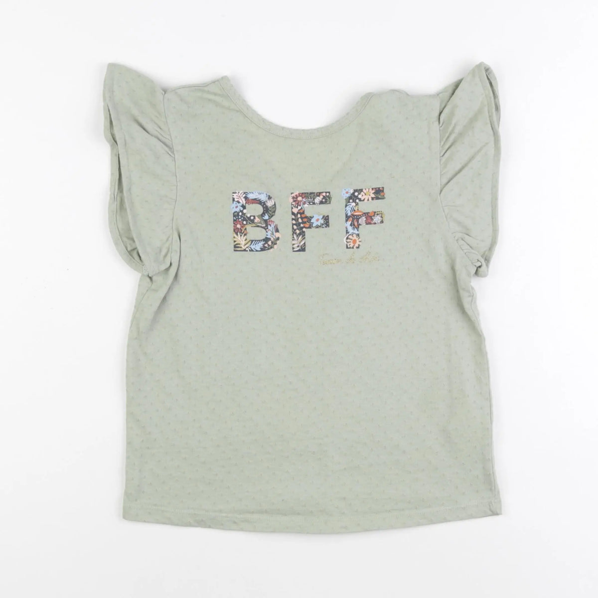 Vertbaudet - tee-shirt vert - 8 ans
