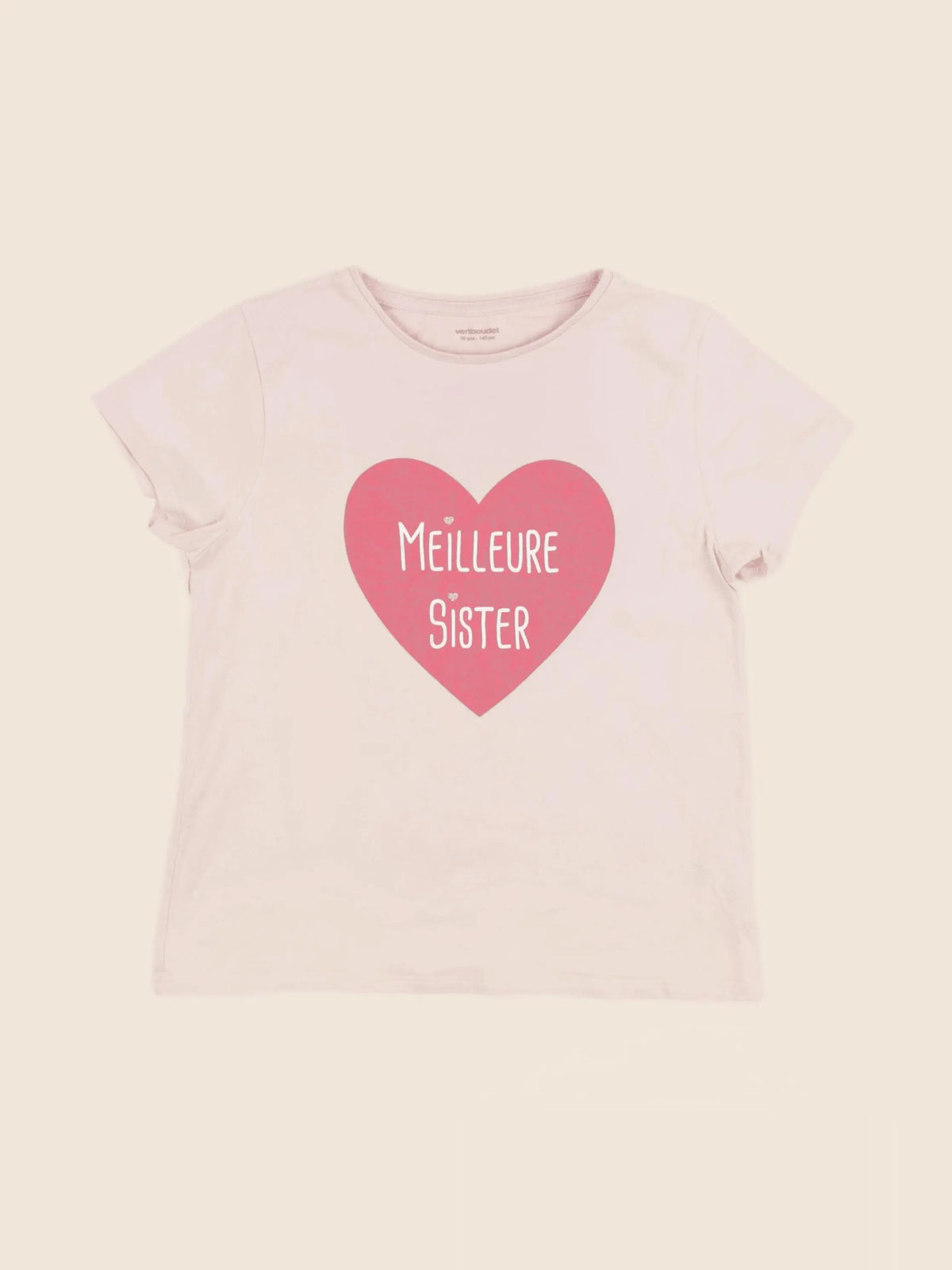 Vertbaudet - tee-shirt rose - 10 ans