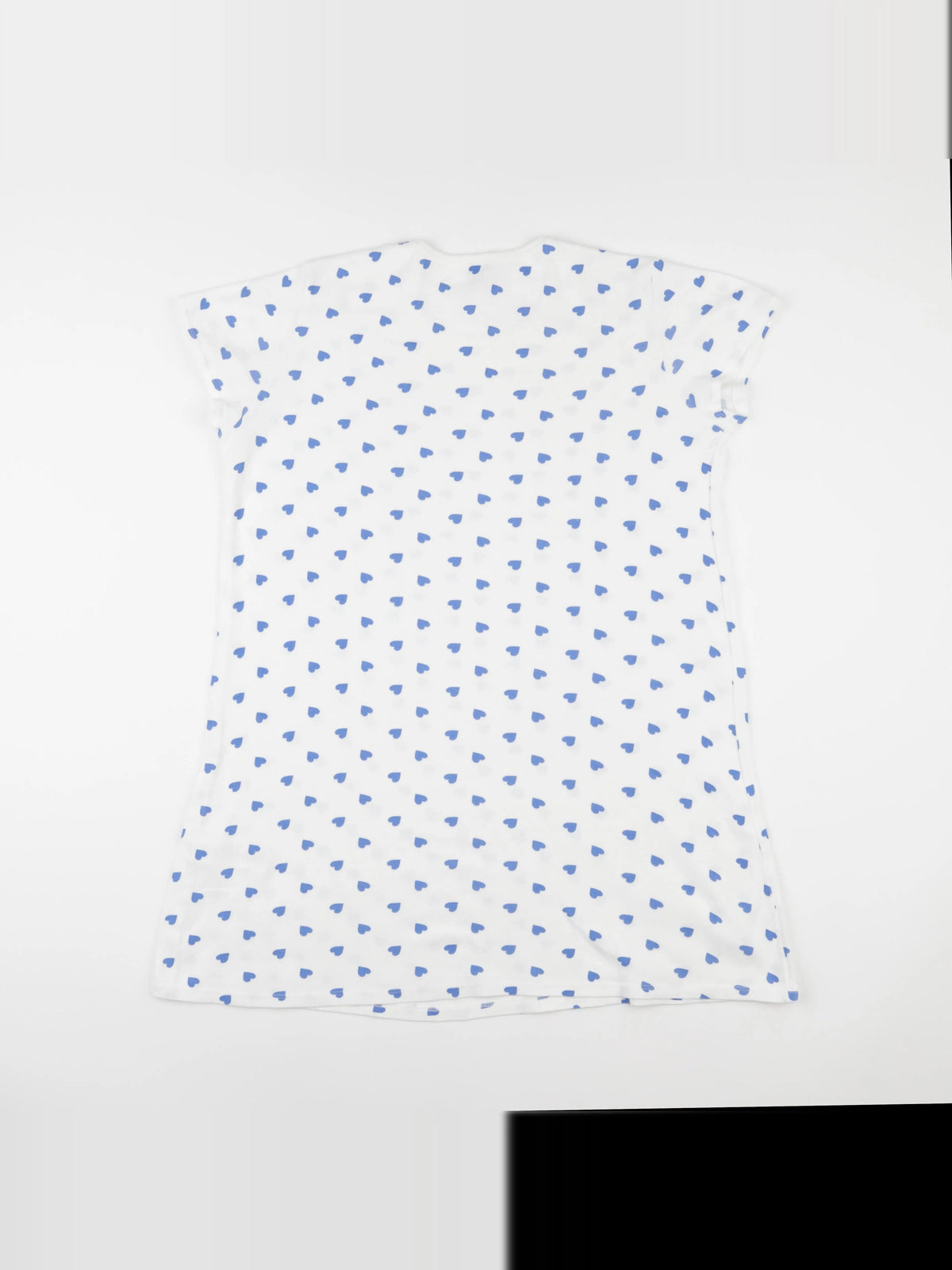 Petit Bateau - chemise de nuit coton blanc, bleu - 14 ans