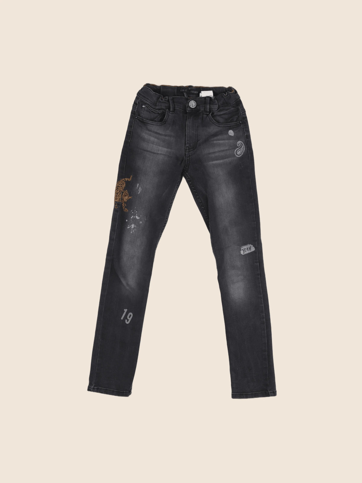 IKKS - jean gris - 10 ans