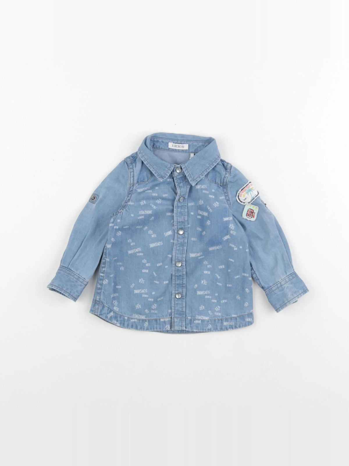 IKKS - chemise bleu - 6 mois