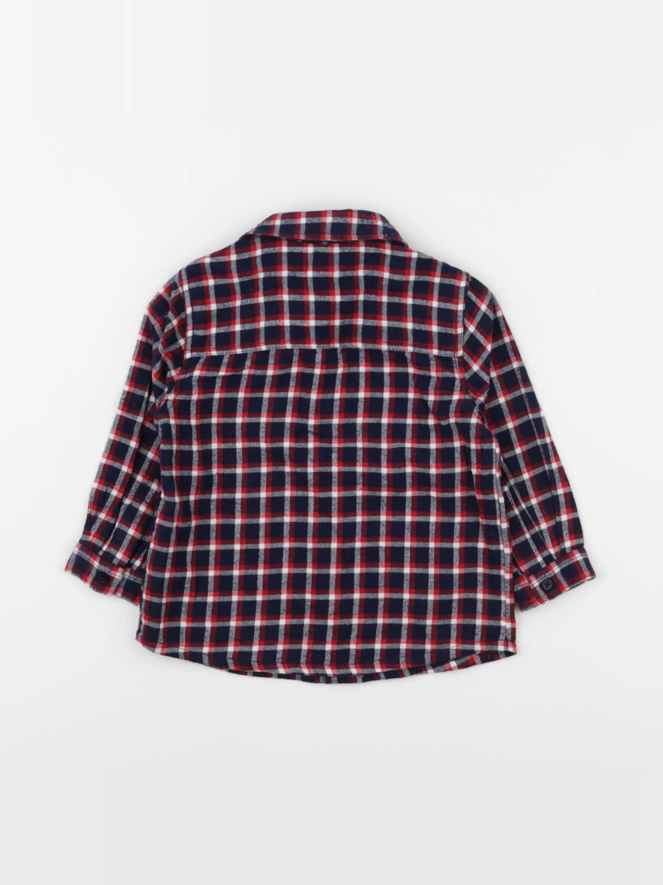 Boutchou - chemise bleu - 18 mois