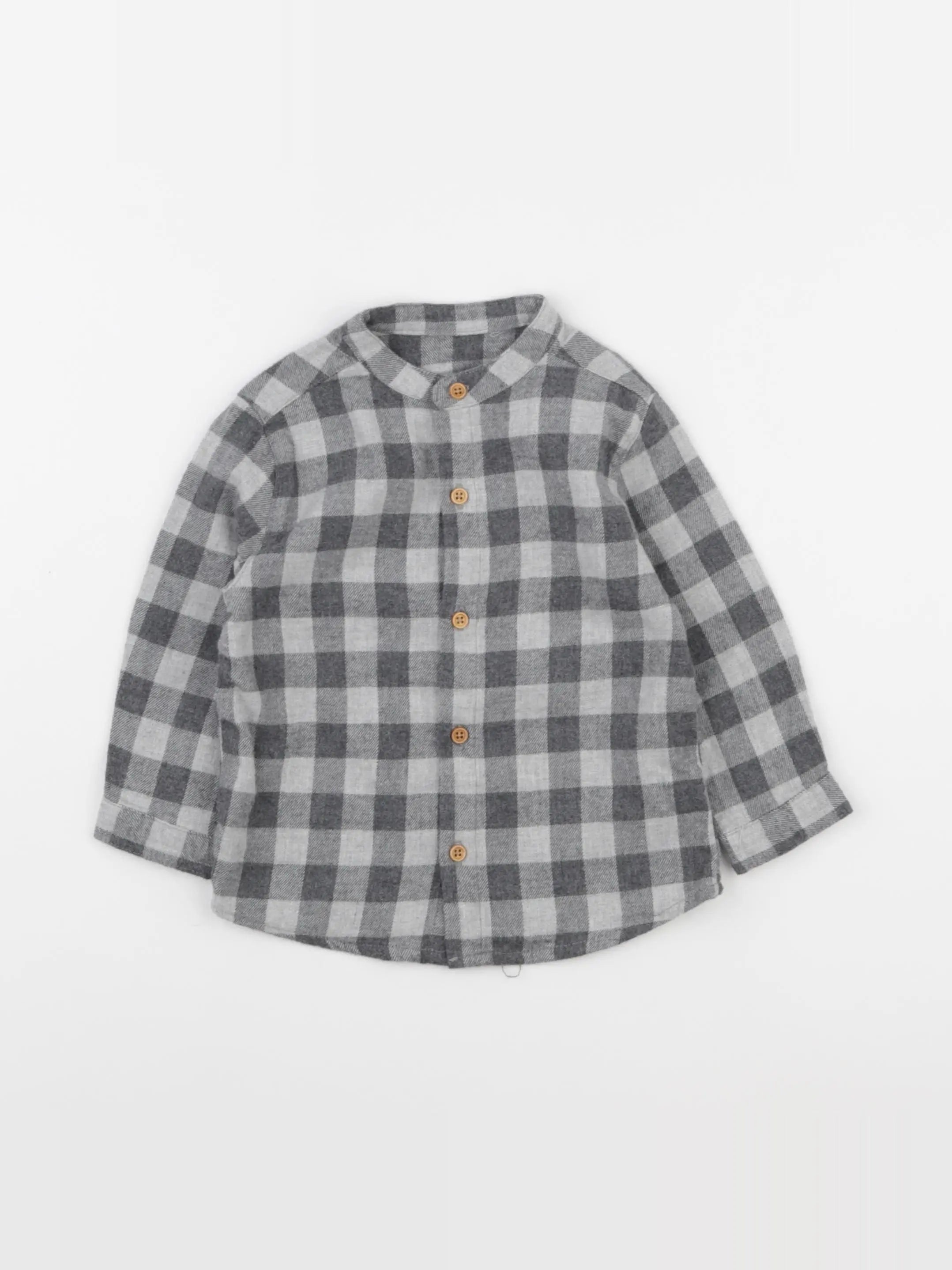 Boutchou - chemise gris - 12 mois