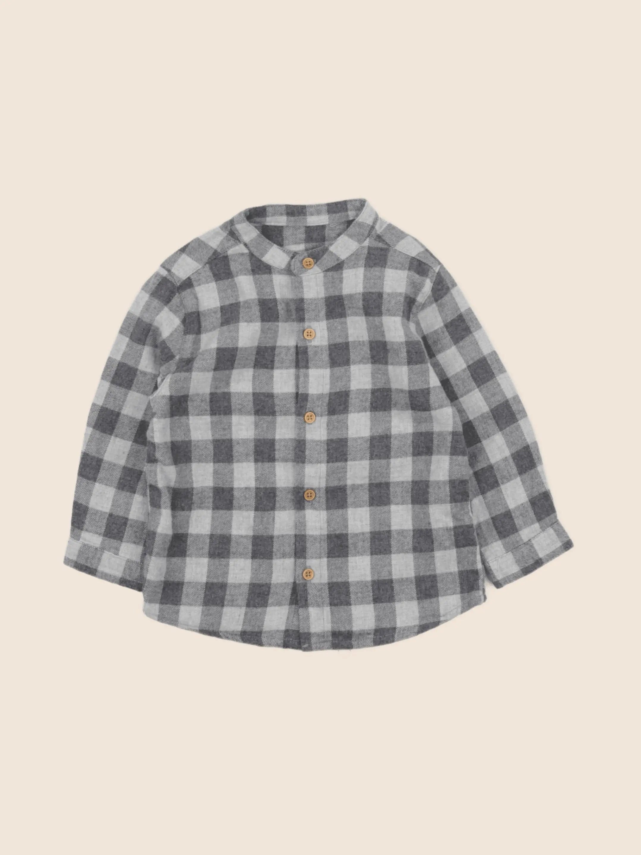 Boutchou - chemise gris - 12 mois