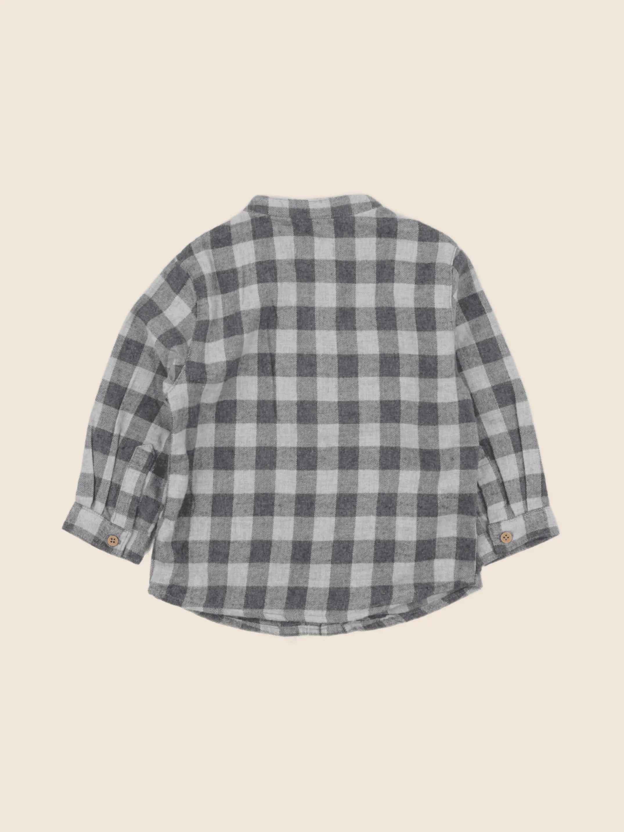 Boutchou - chemise gris - 12 mois