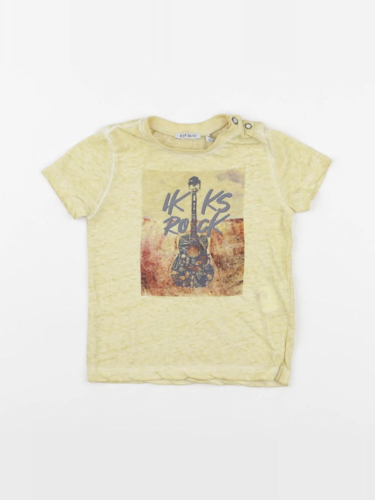 IKKS - tee-shirt jaune - 12 mois