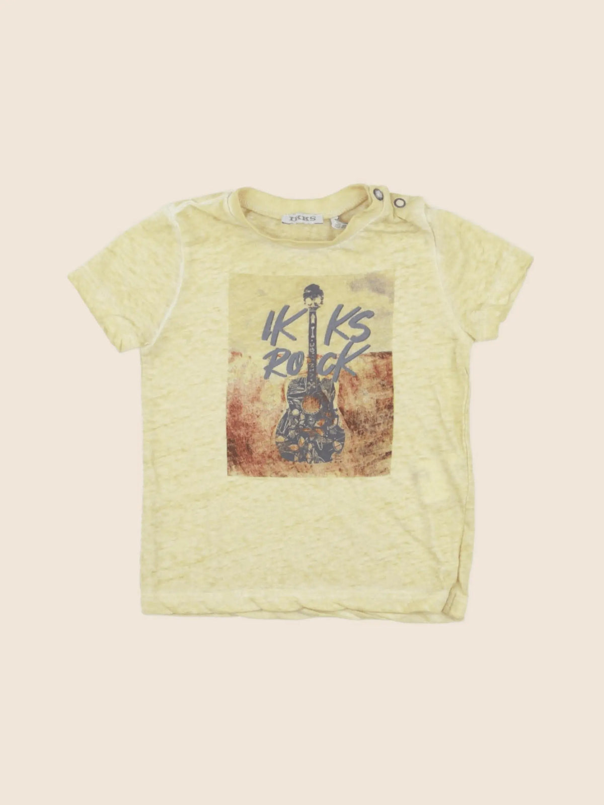 IKKS - tee-shirt jaune - 12 mois