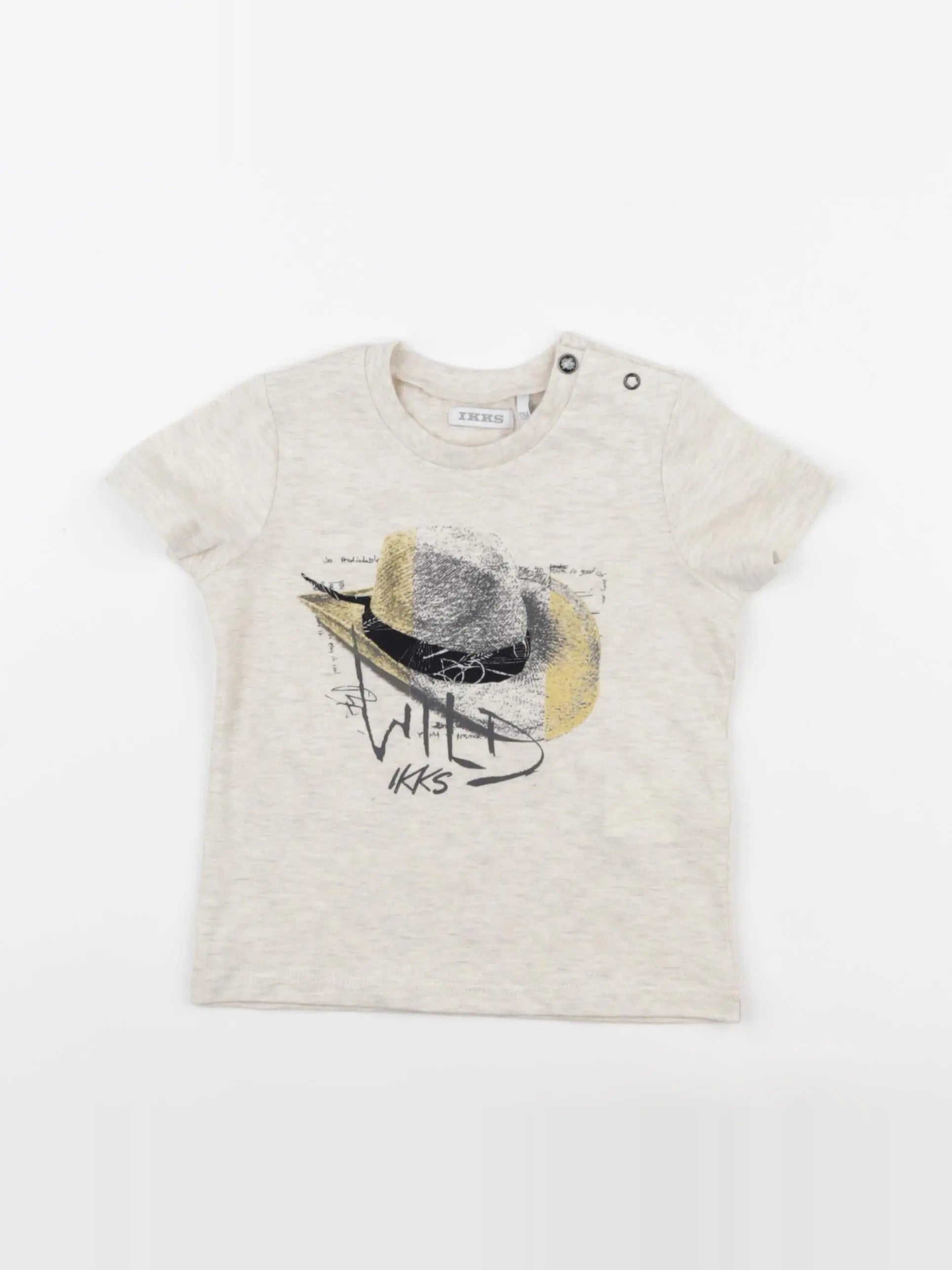 IKKS - tee-shirt beige - 12 mois