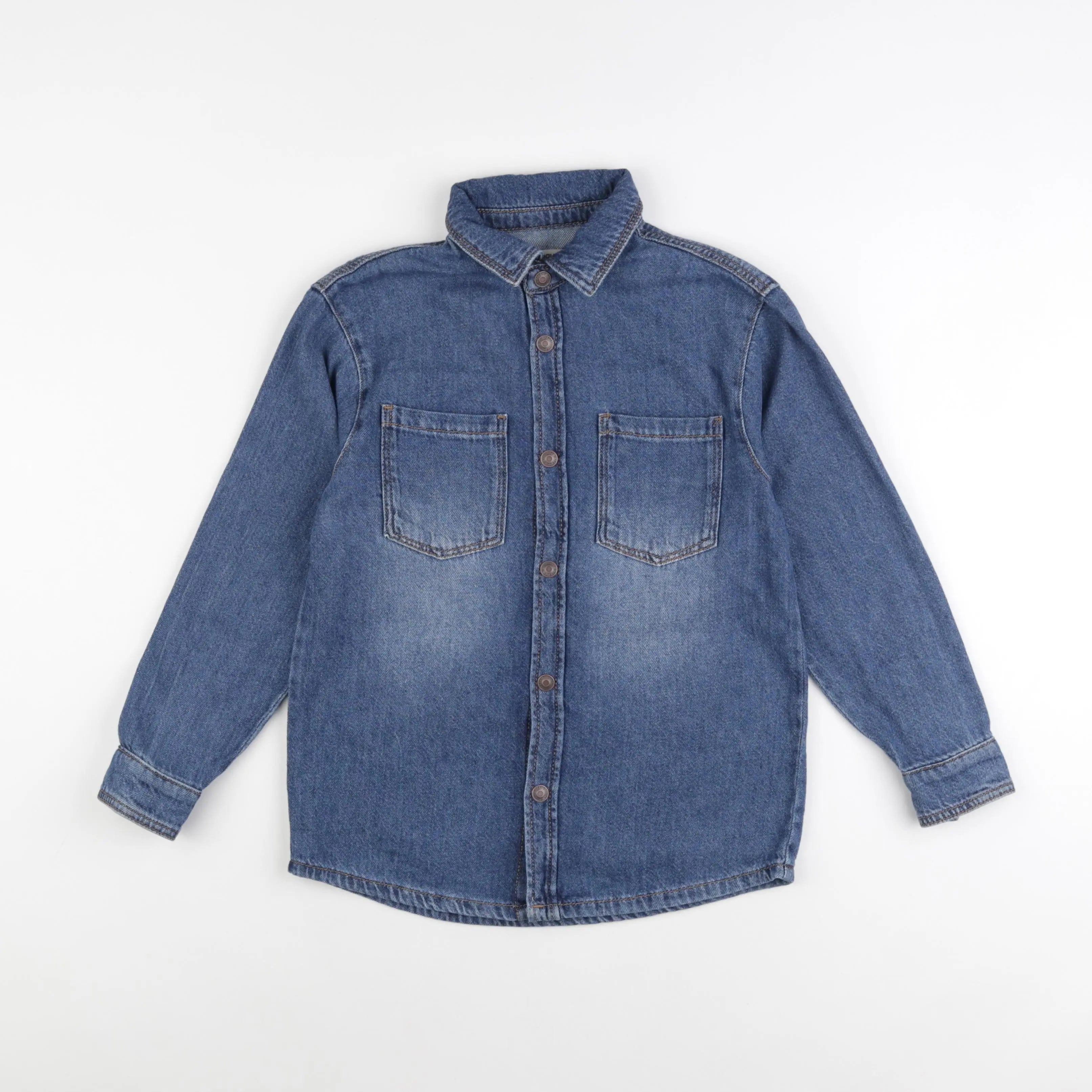 Vertbaudet - chemise bleu - 10 ans