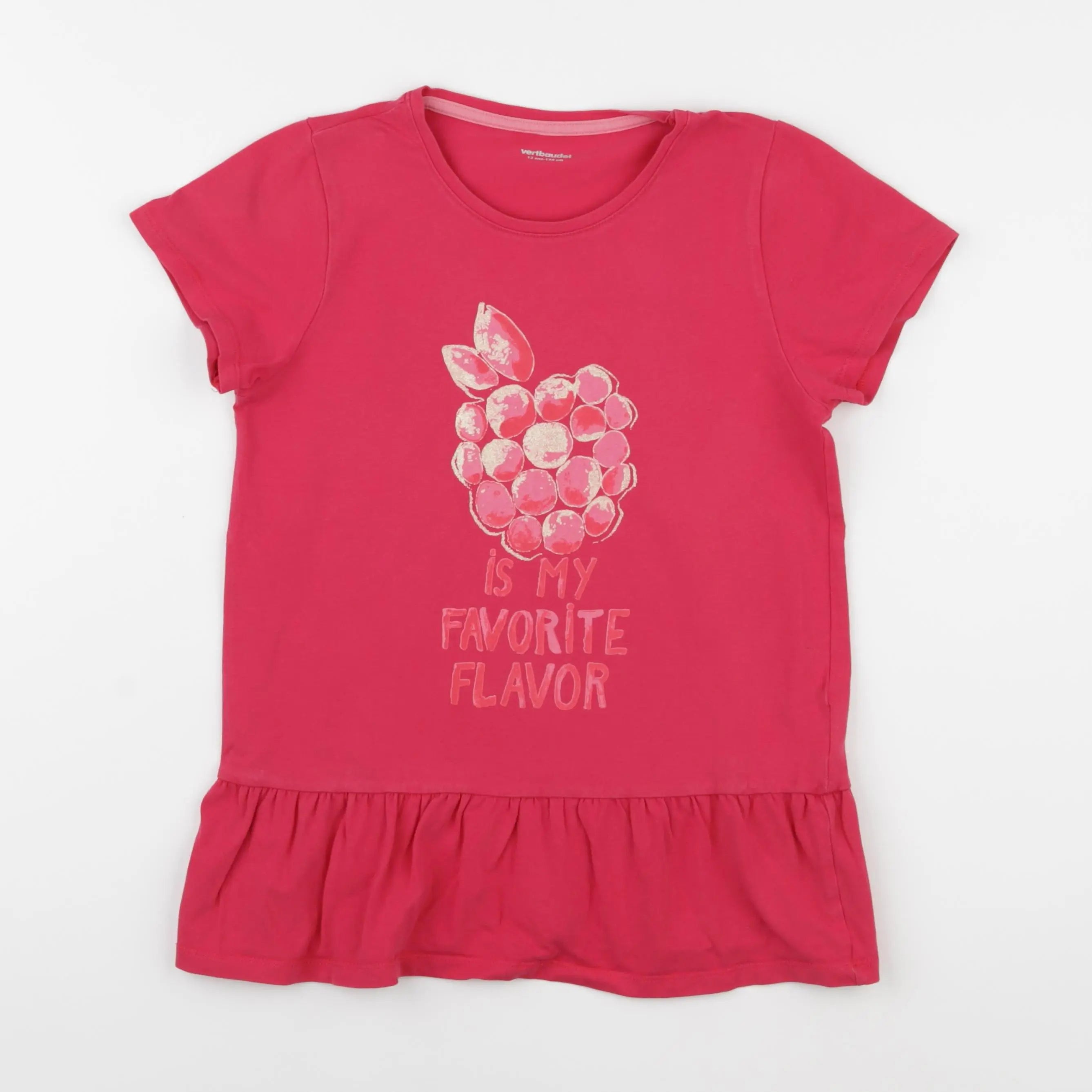 Vertbaudet - tee-shirt rose - 12 ans