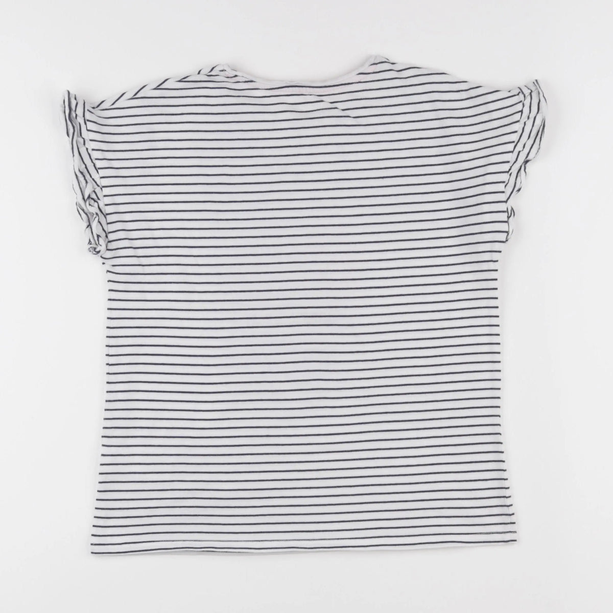 Vertbaudet - tee-shirt blanc, bleu - 12 ans