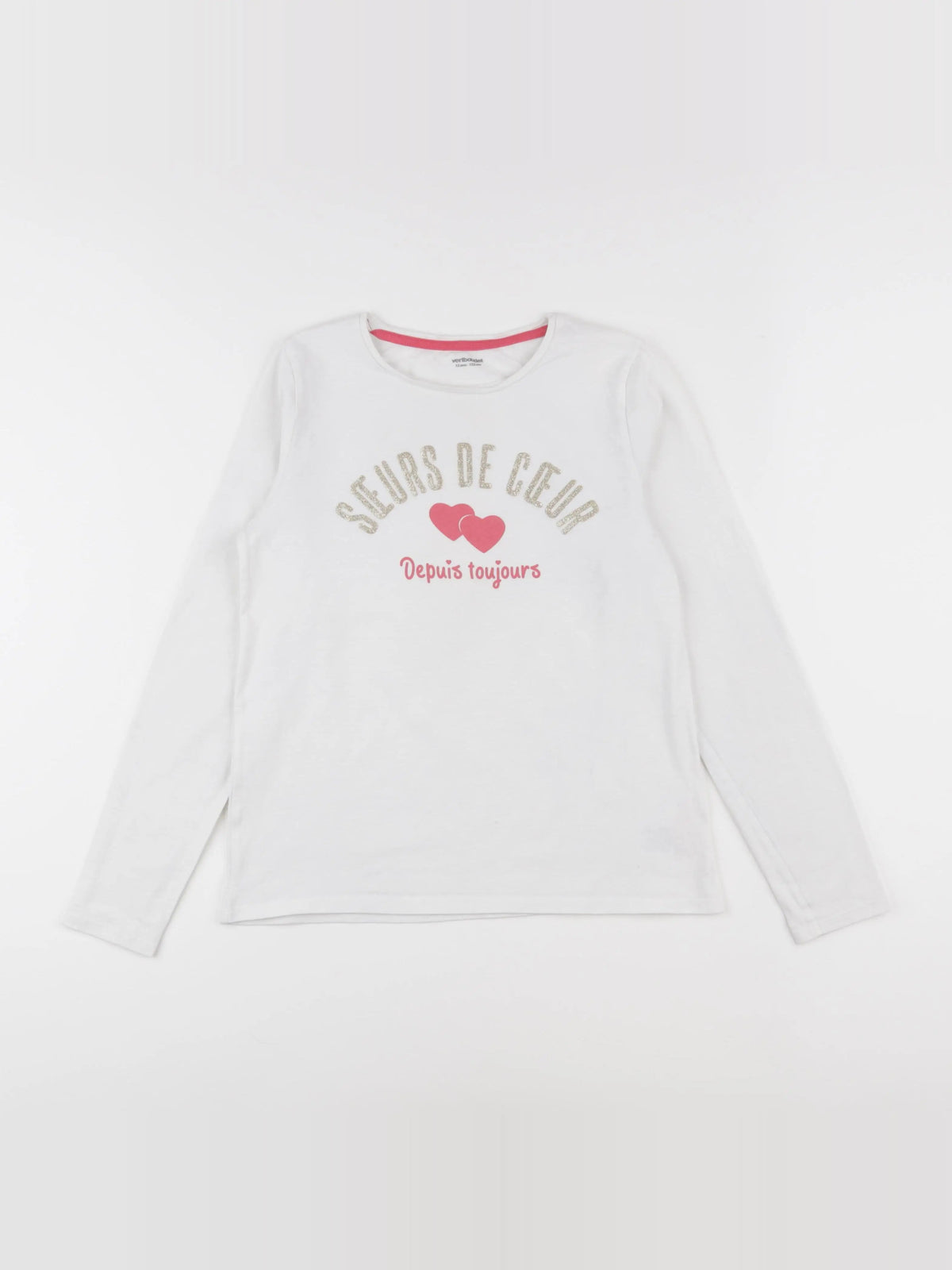 Vertbaudet - tee-shirt blanc - 12 ans