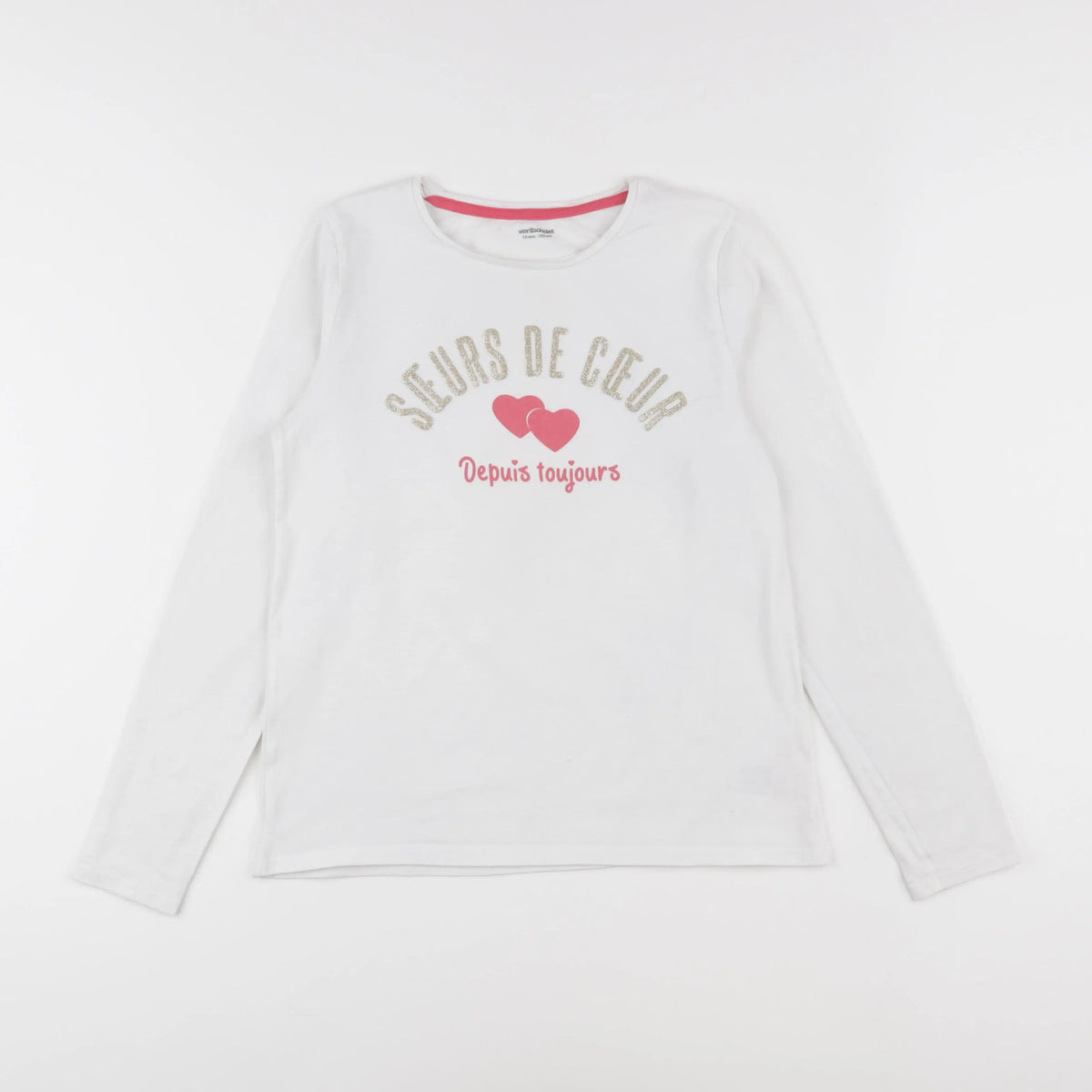 Vertbaudet - tee-shirt blanc - 12 ans