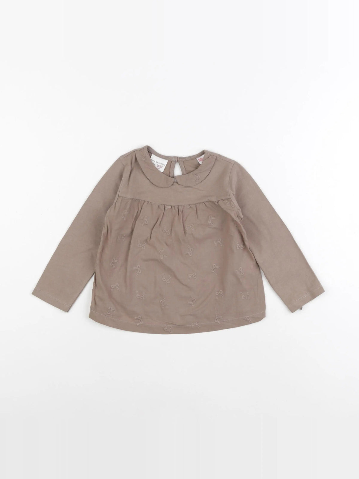 Zara - tee-shirt marron - 18/24 mois