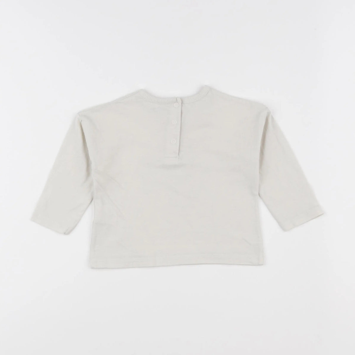 Vertbaudet - tee-shirt beige - 12 mois