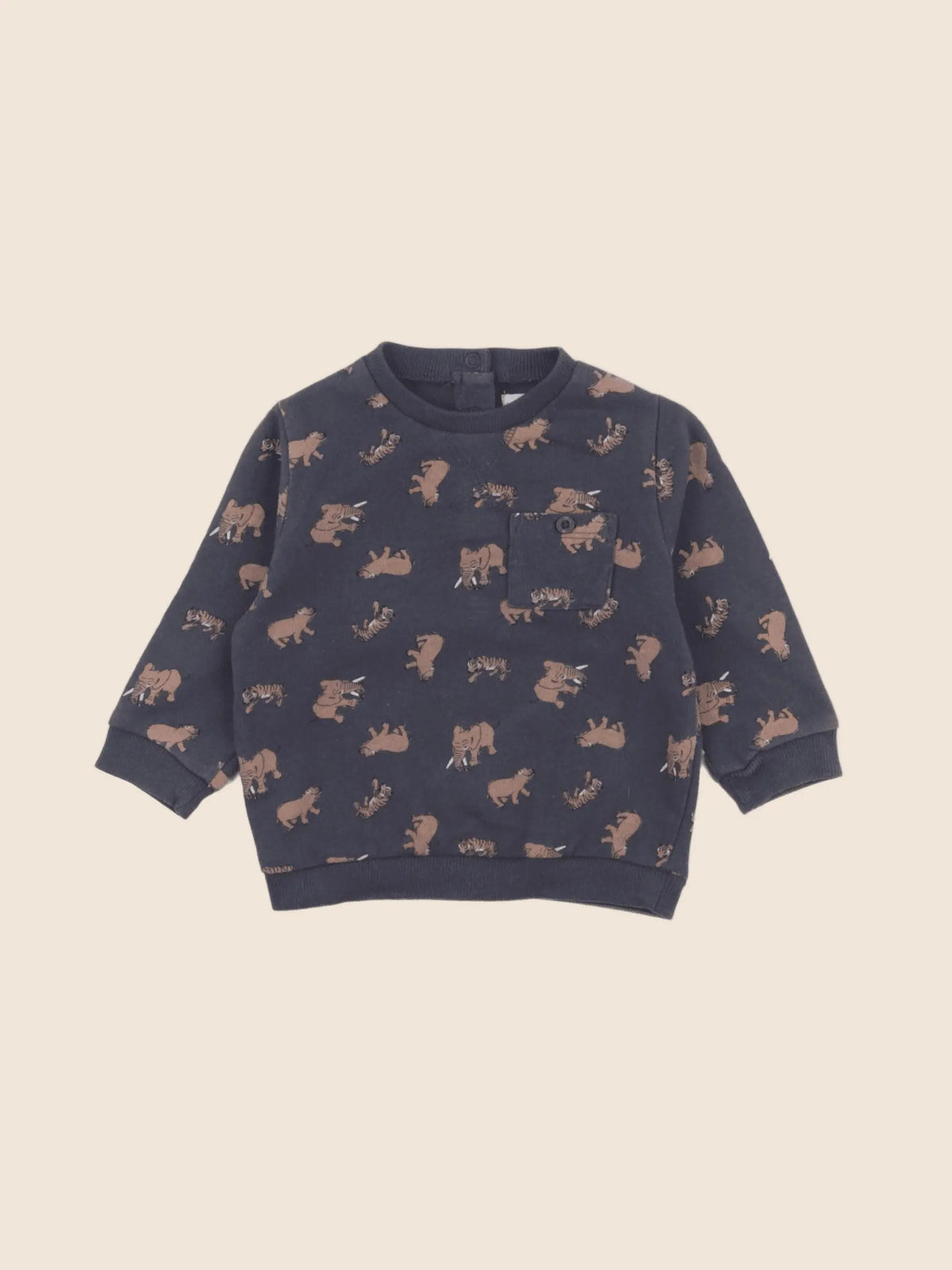 Vertbaudet - sweat gris - 6 mois