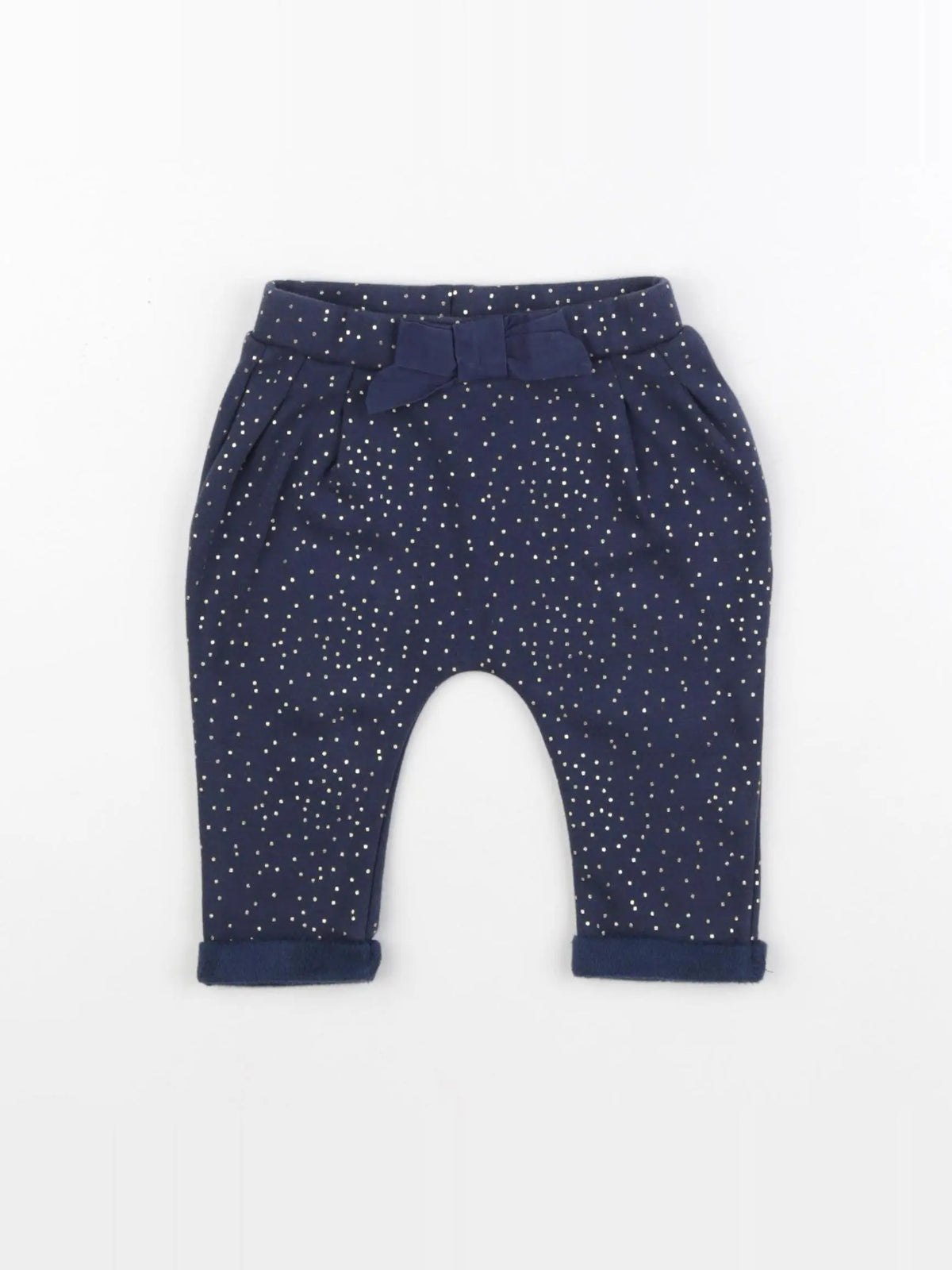 Boutchou - sarouel bleu, or - 6 mois