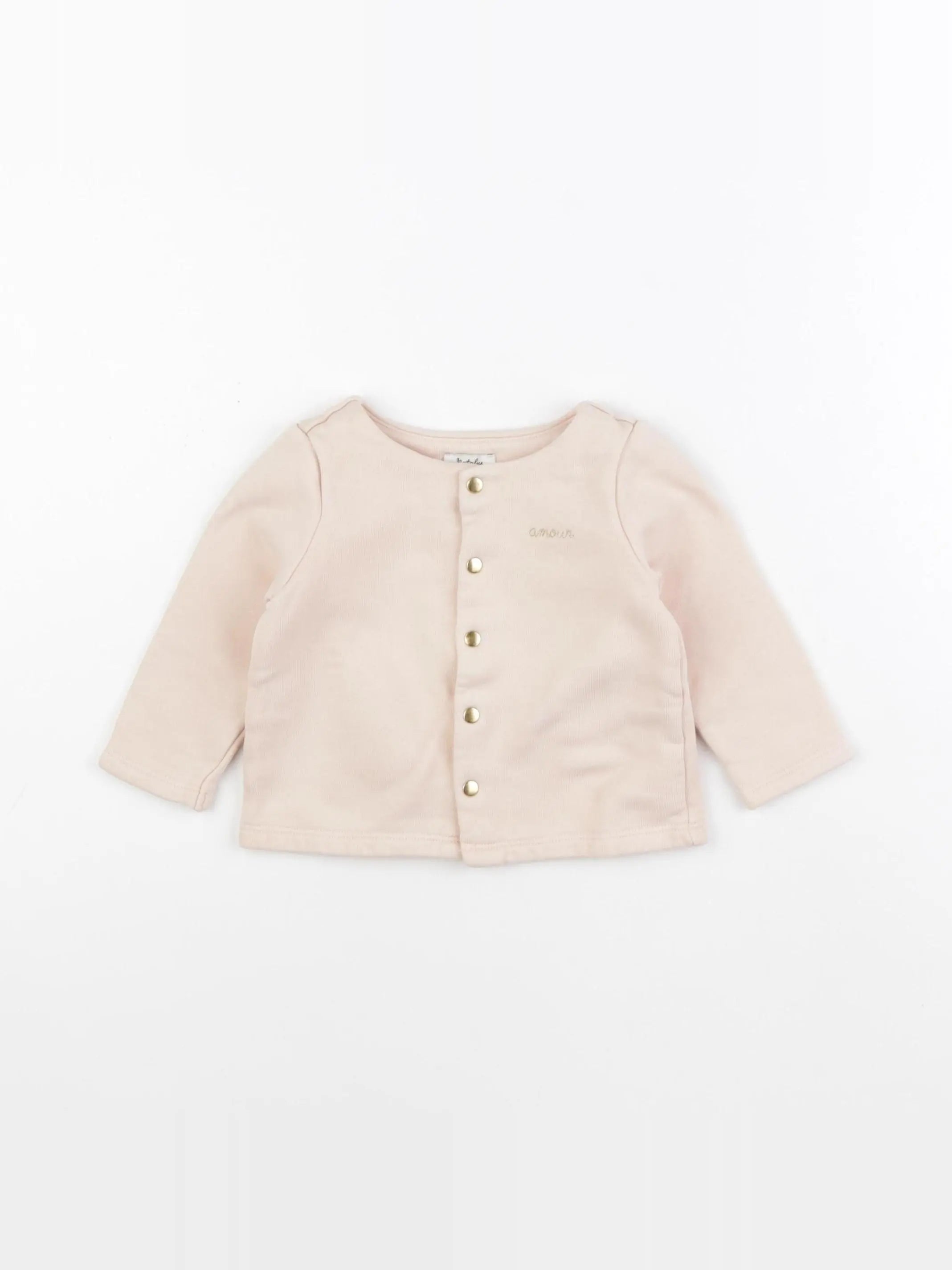 Natalys - sweat rose - 12 mois