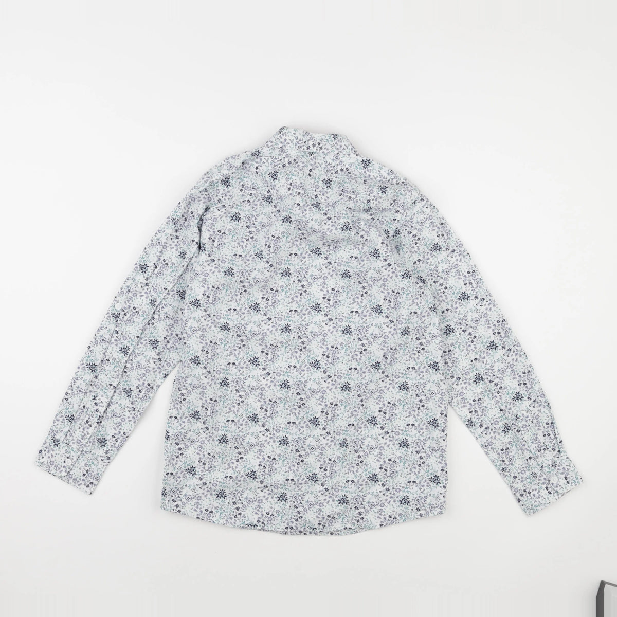 Vertbaudet - chemise blanc, bleu - 12 ans