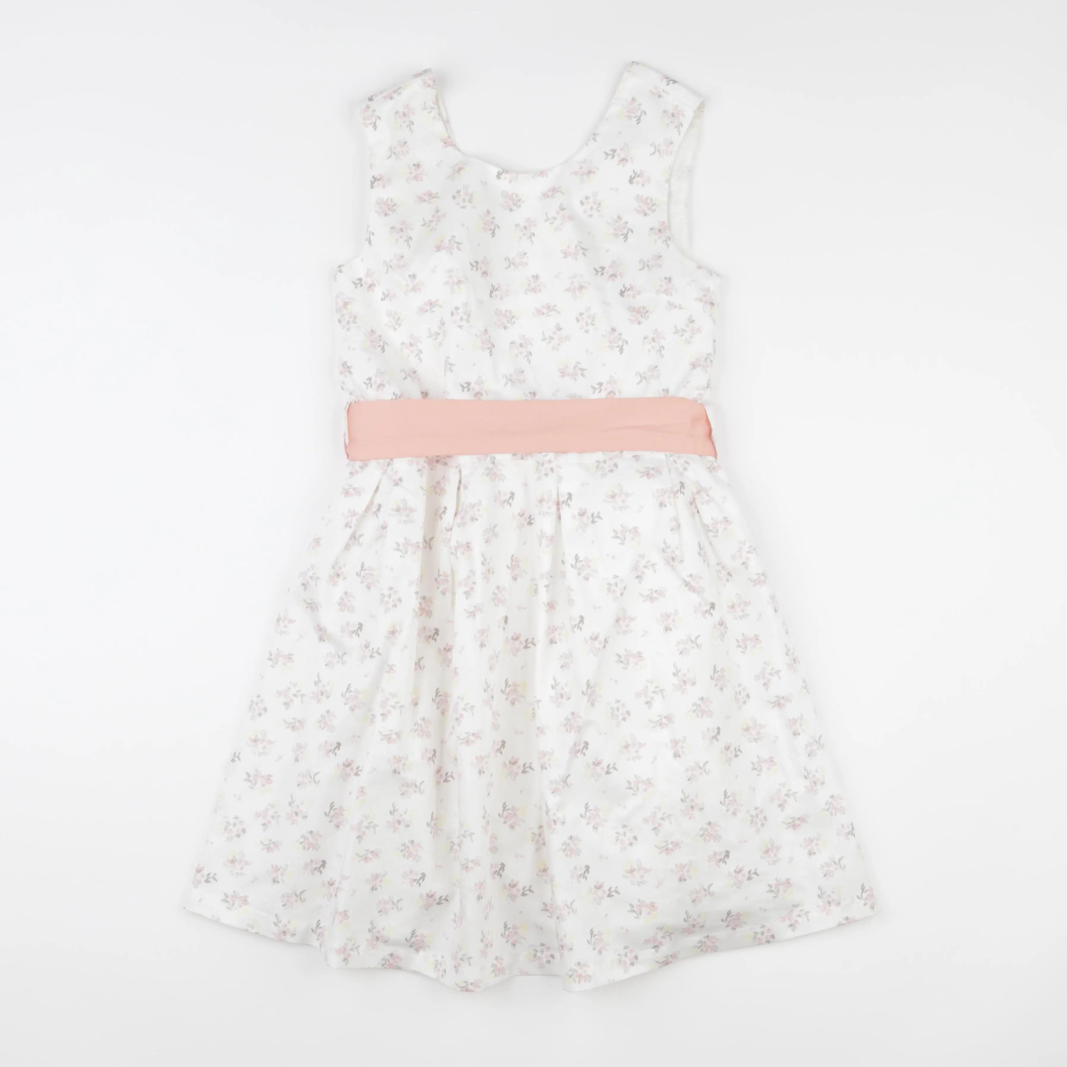 Vertbaudet - robe blanc, rose - 10 ans