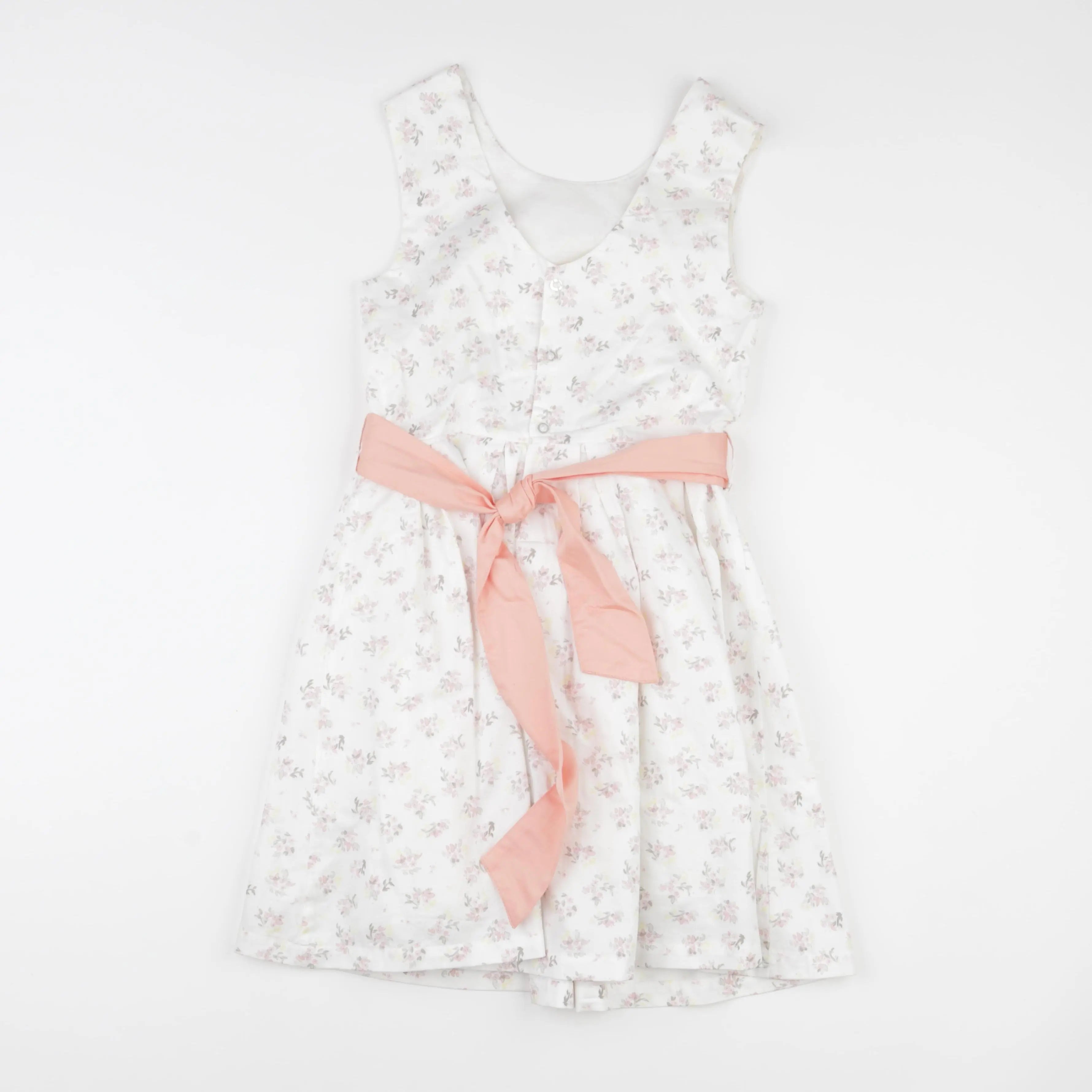 Vertbaudet - robe blanc, rose - 10 ans