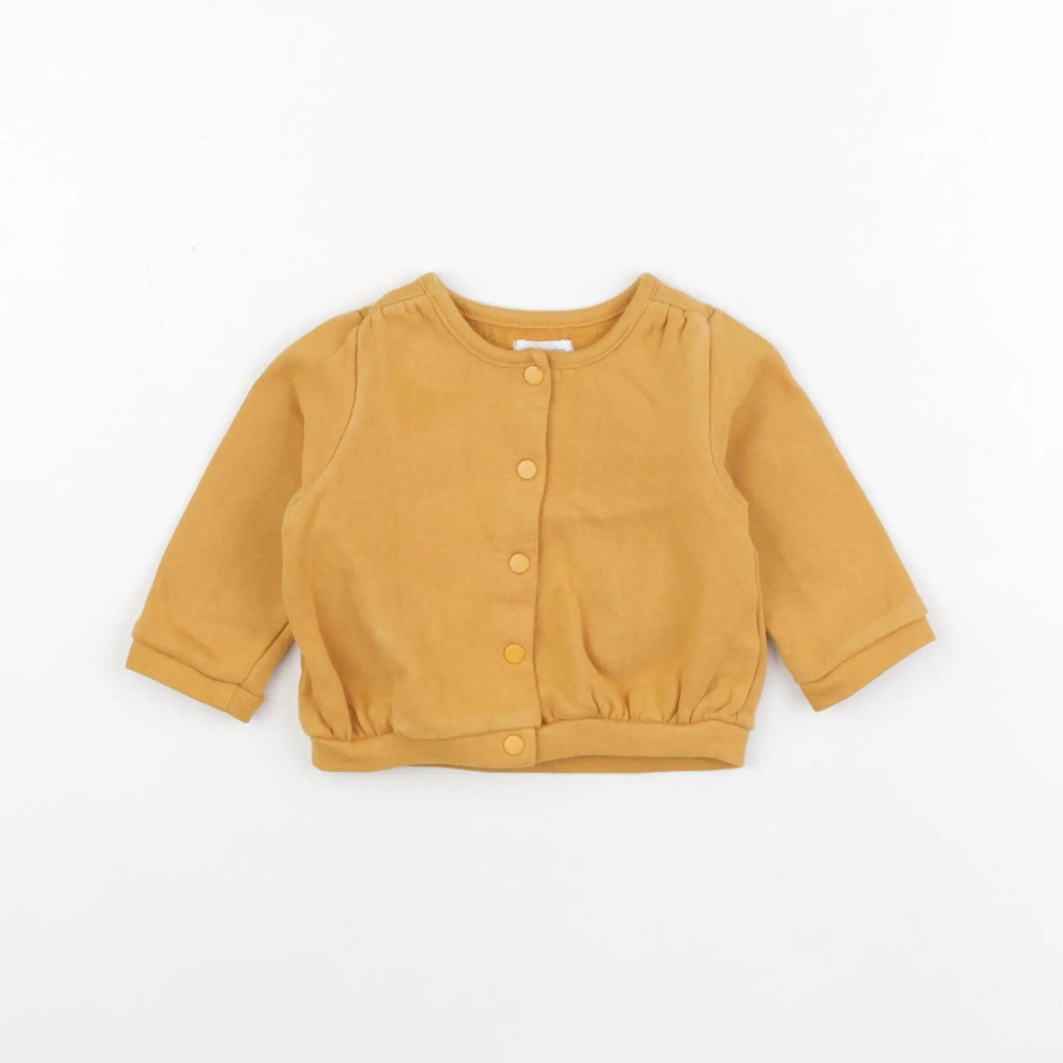 Vertbaudet - sweat jaune - 6 mois