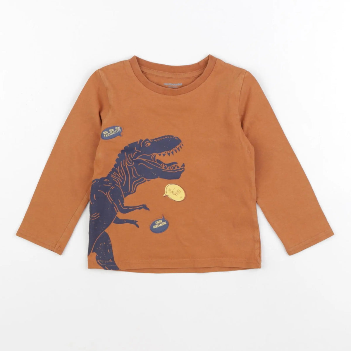 Vertbaudet - tee-shirt marron - 3 ans