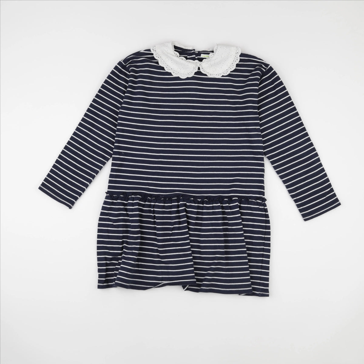 Vertbaudet - robe bleu, blanc - 10 ans