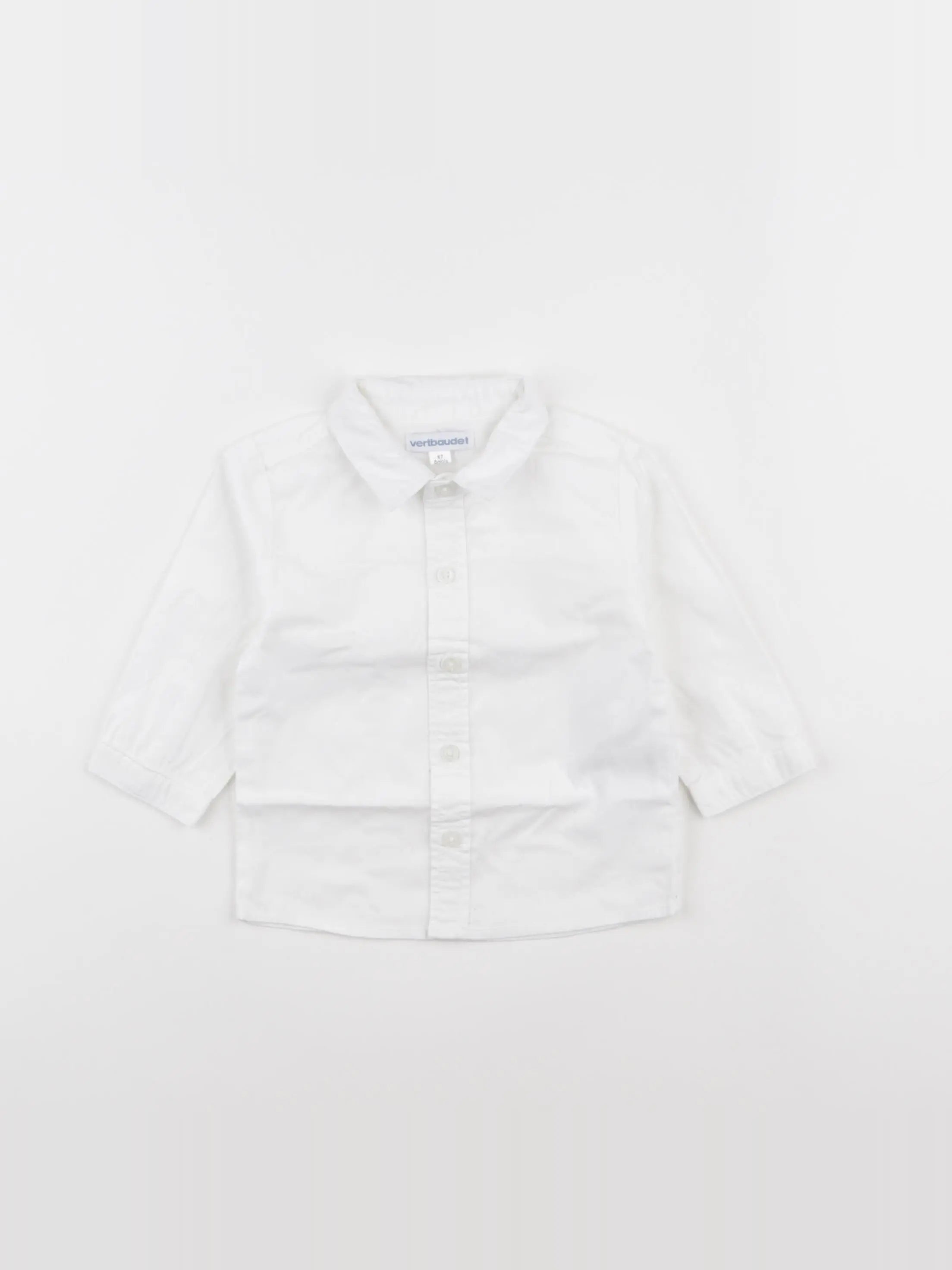 Vertbaudet - chemise blanc - 6 mois