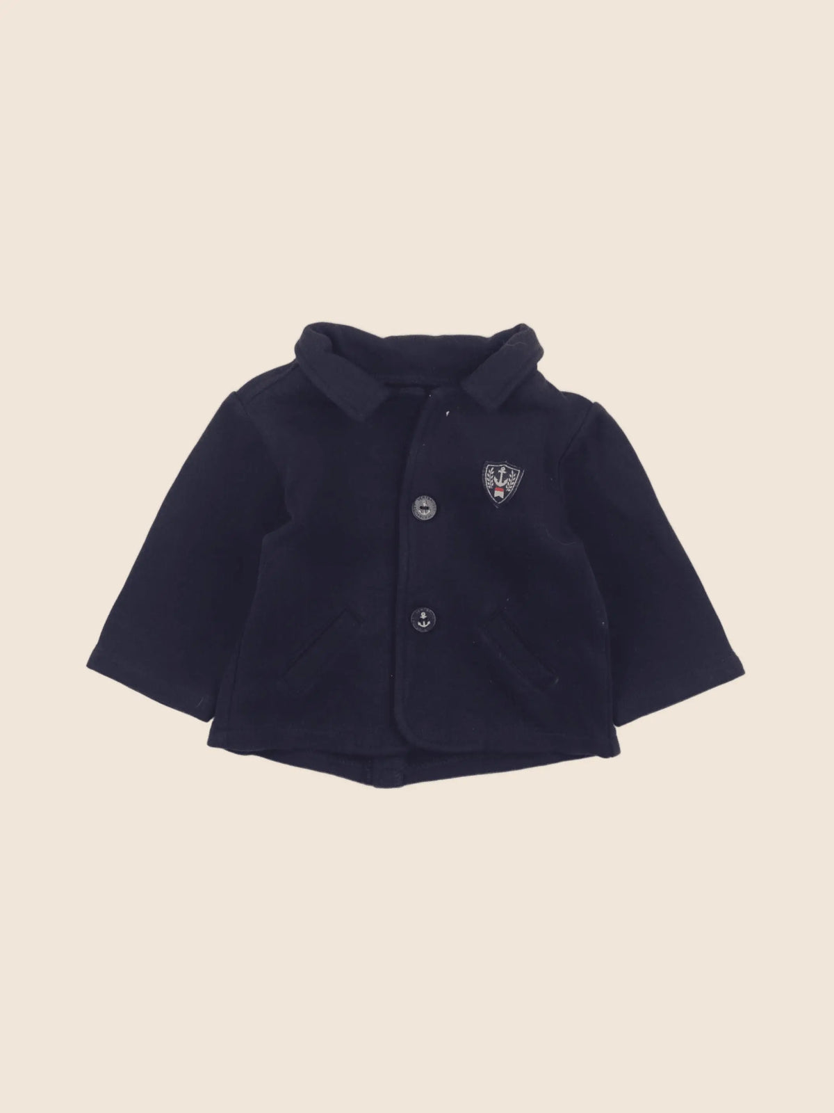 Vertbaudet - veste bleu - 6 mois